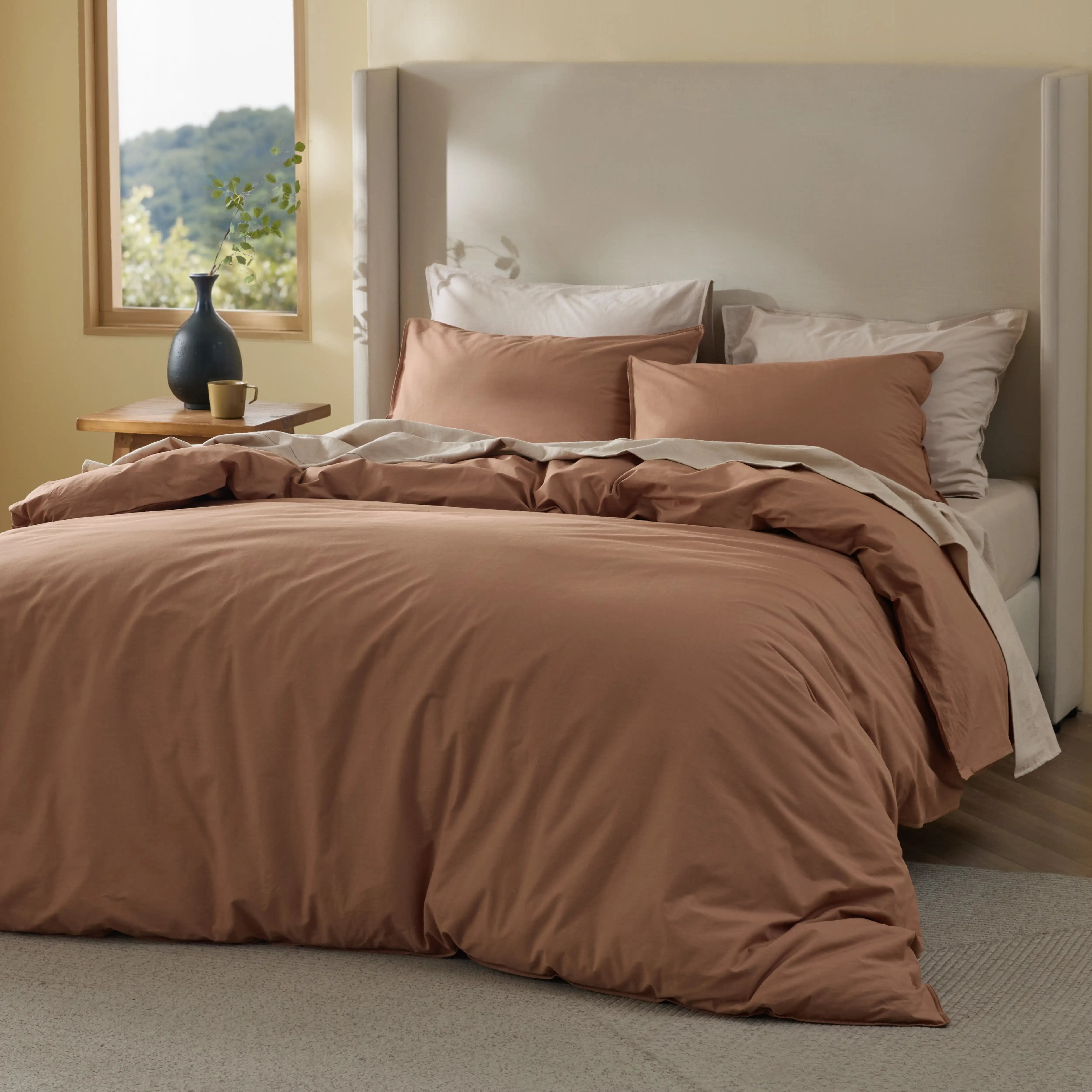 GentleSoft® Slub Cotton Duvet Cover Set