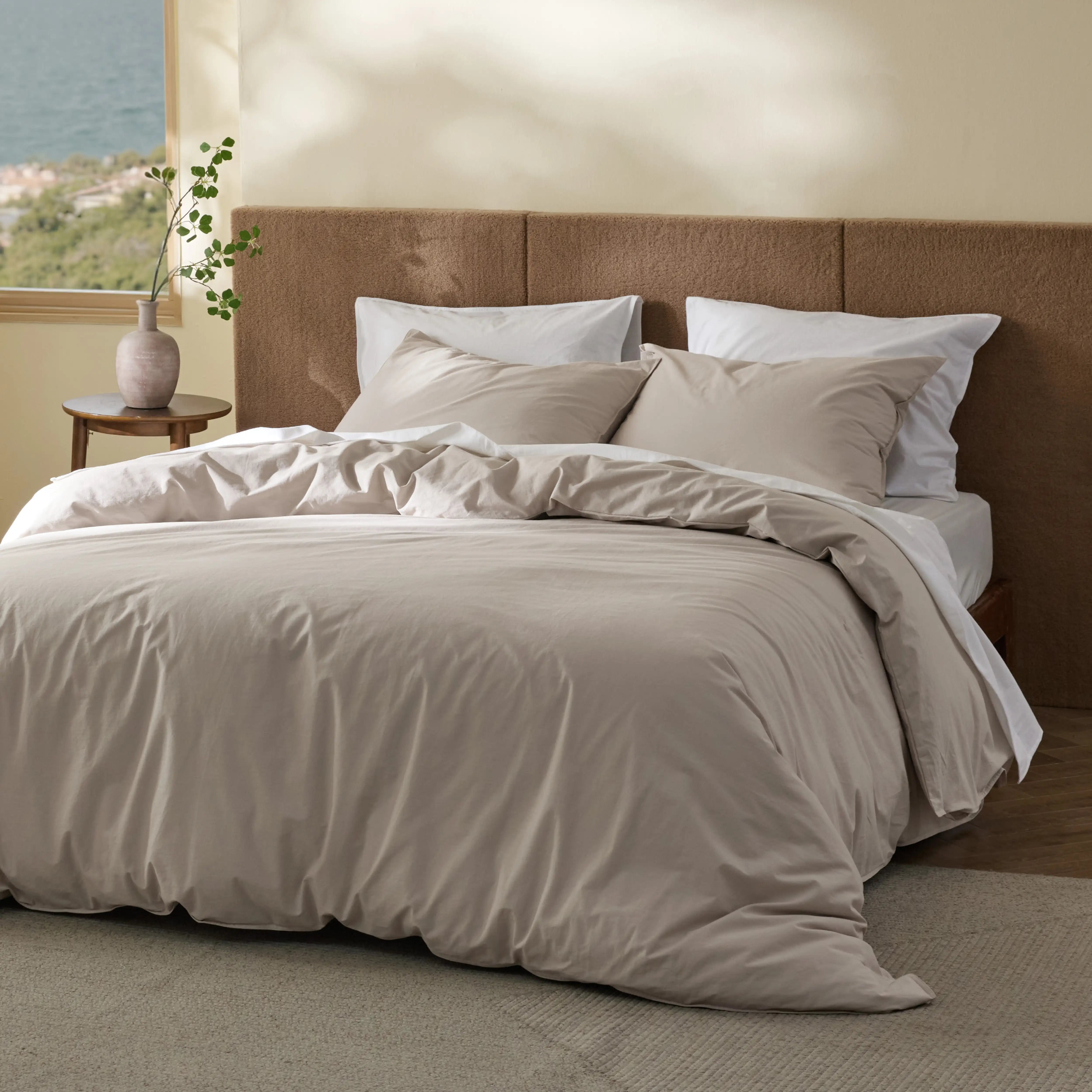 GentleSoft® Slub Cotton Duvet Cover Set