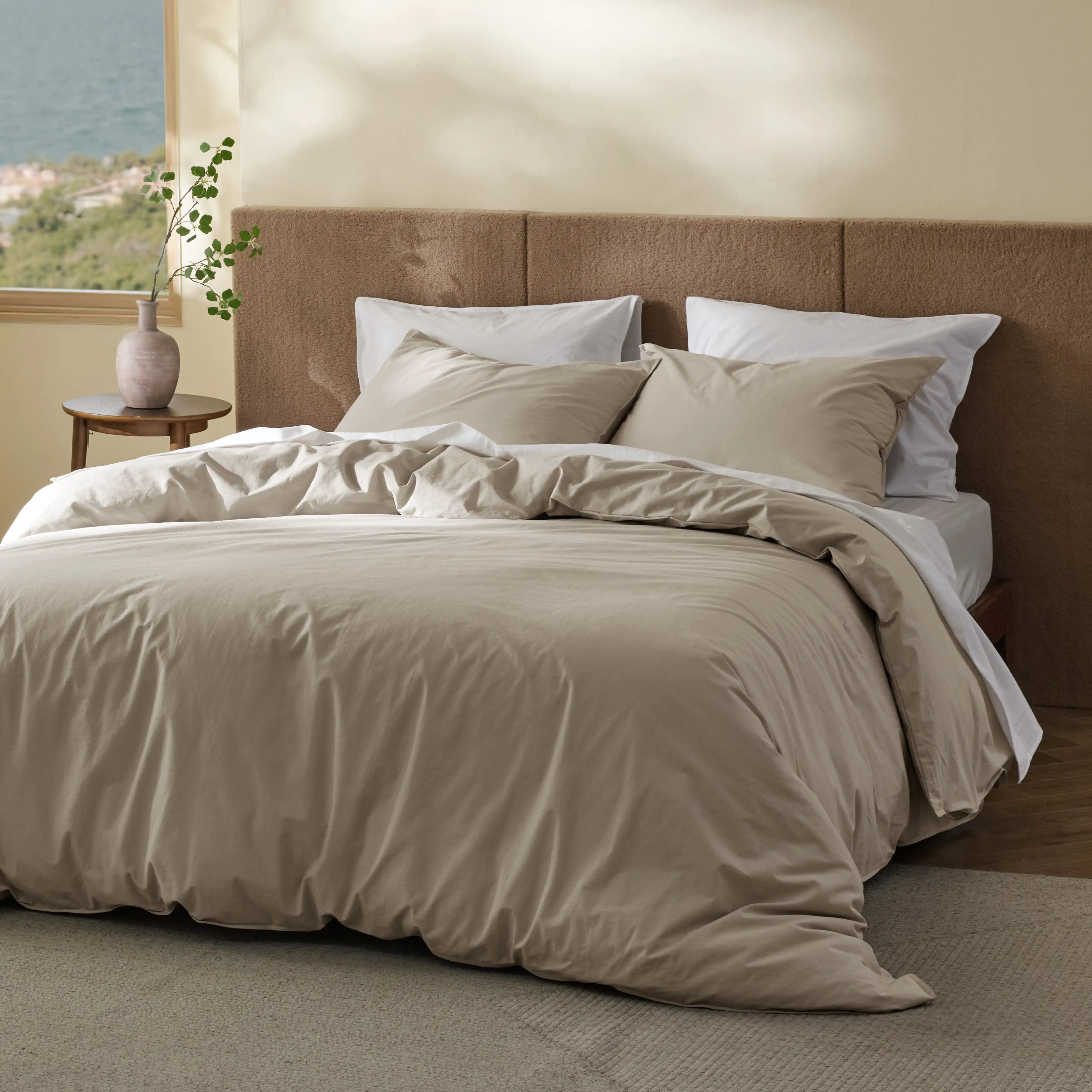 GentleSoft® Slub Cotton Duvet Cover Set