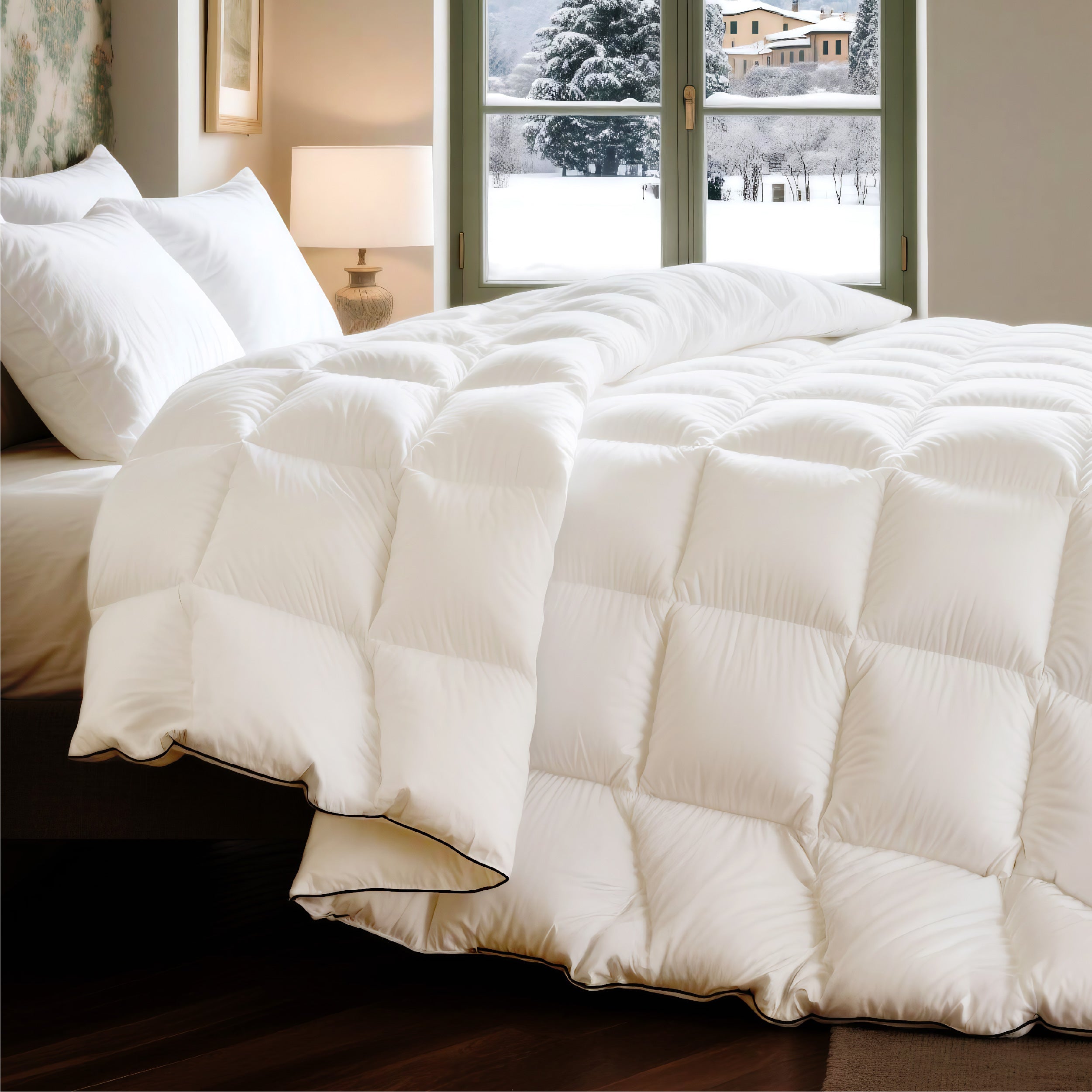 GentleSoft® White Duck Down Feather Comforter