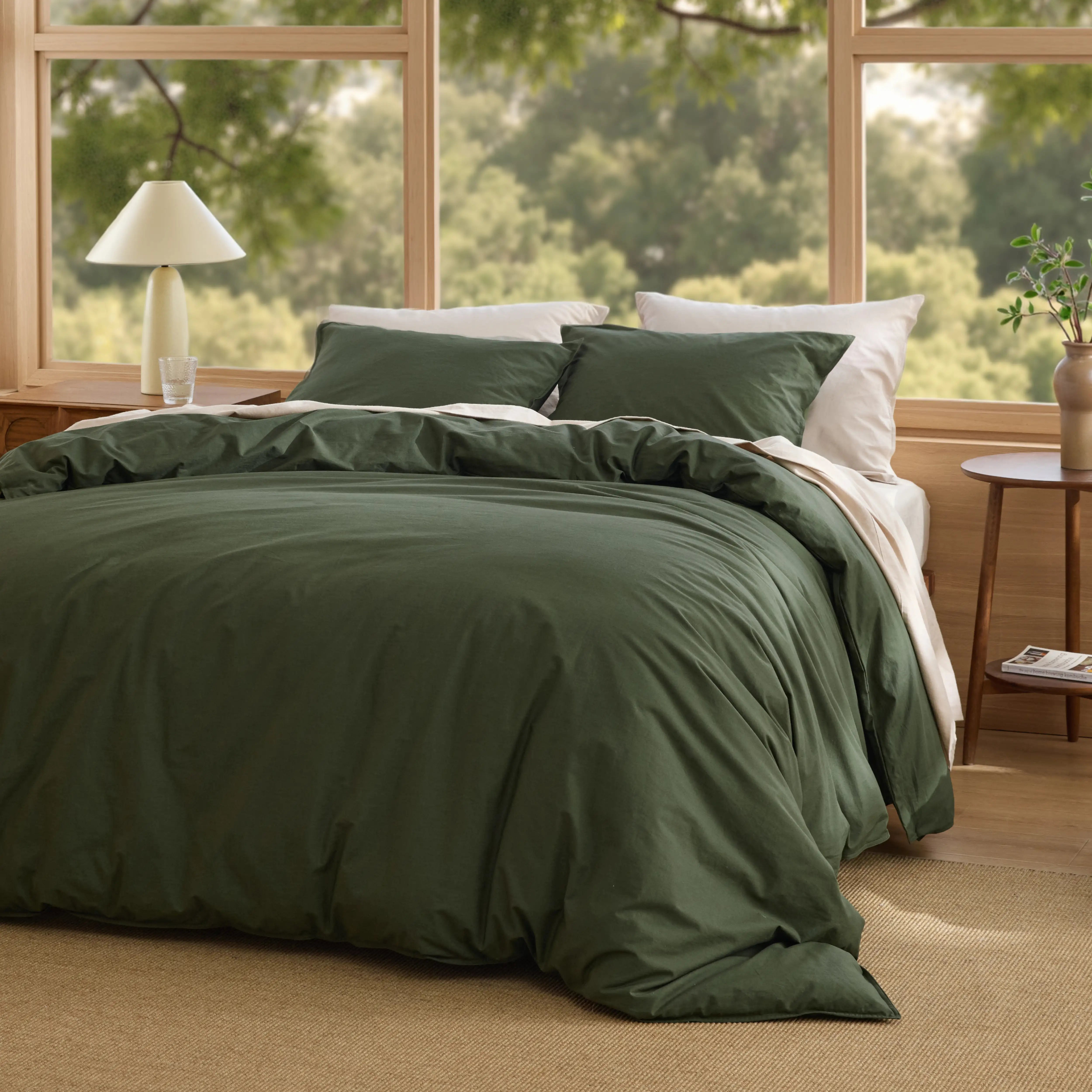 GentleSoft® Slub Cotton Duvet Cover Set