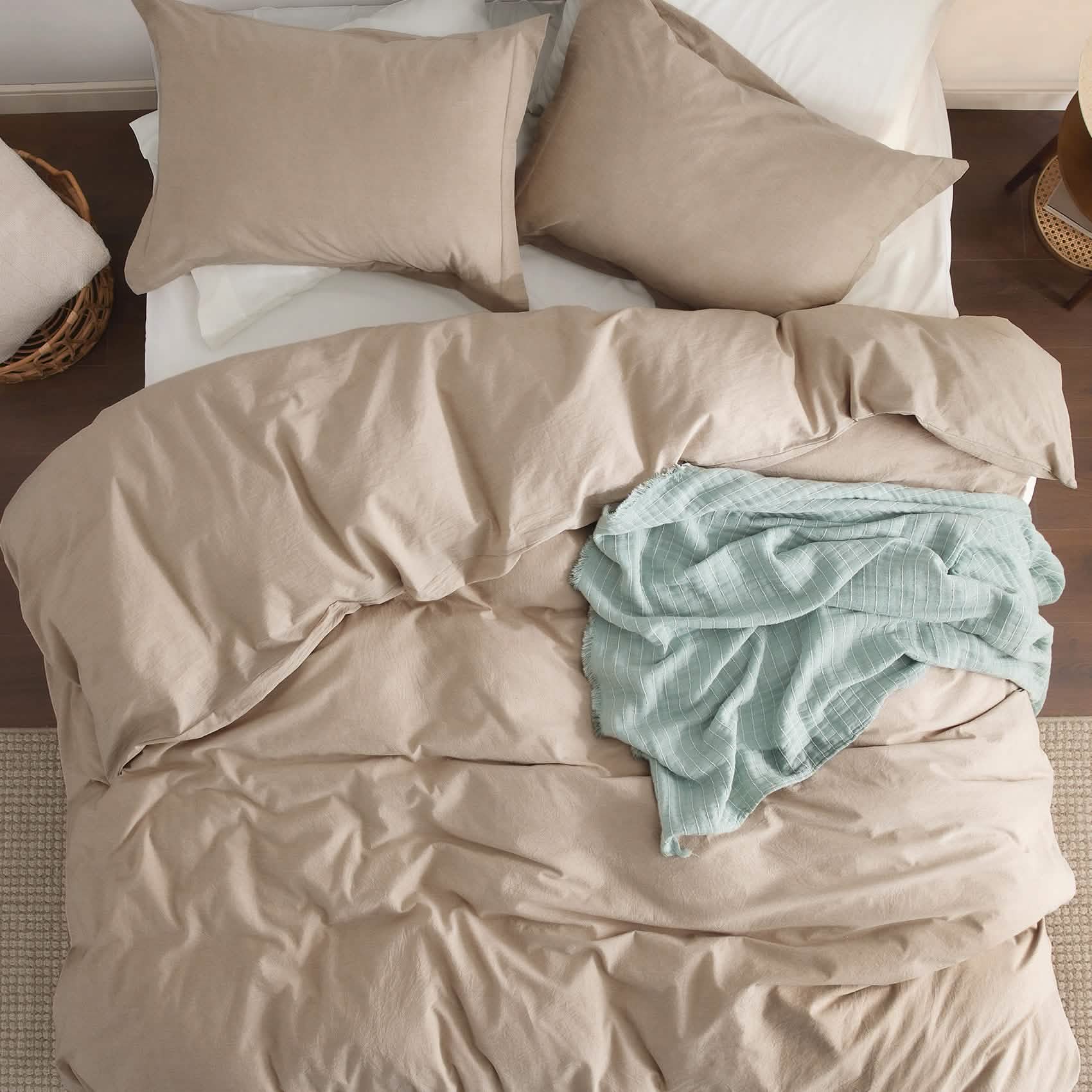 GentleSoft® Washed Cotton Duvet Cover Set