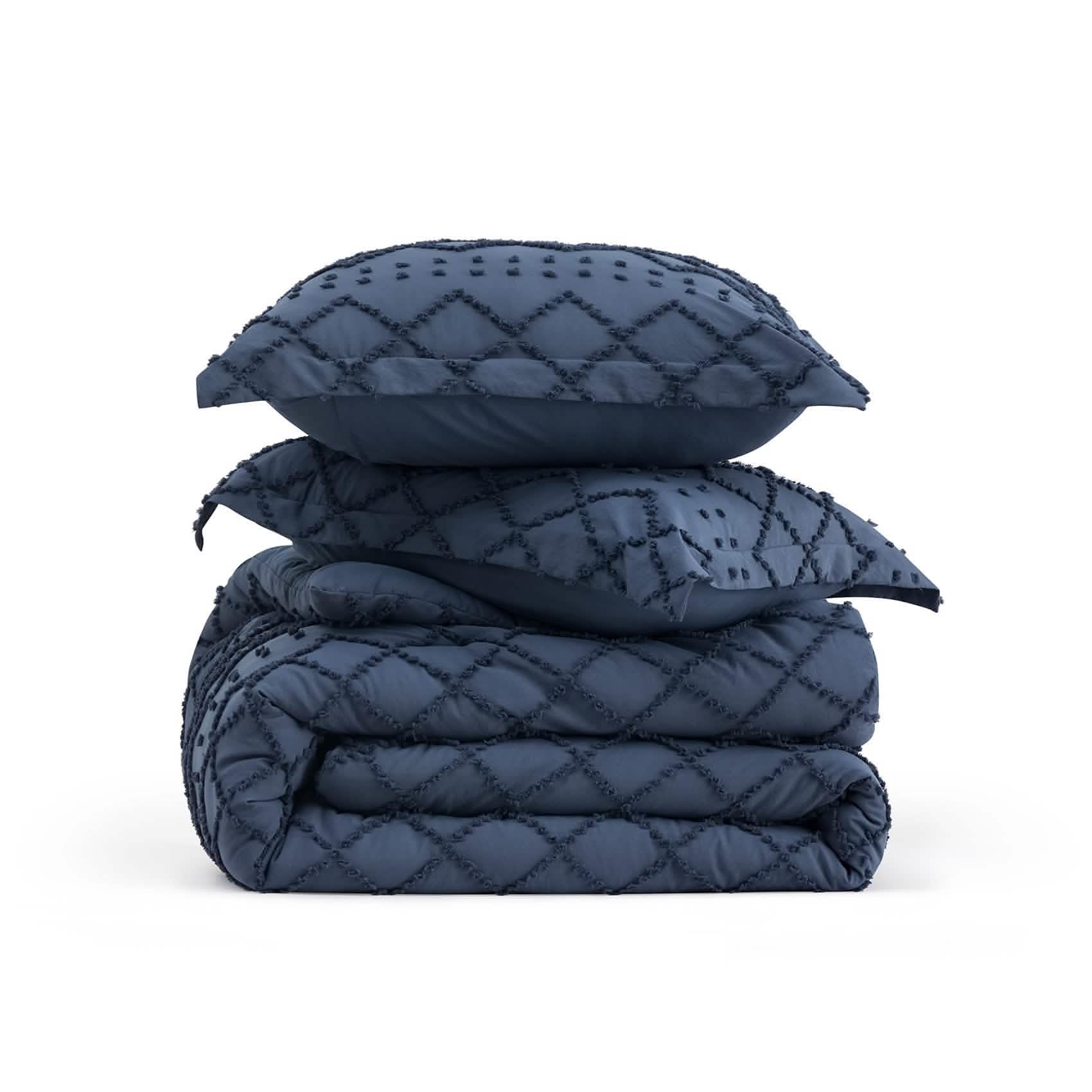 Tufted Embroidery Comforter Set