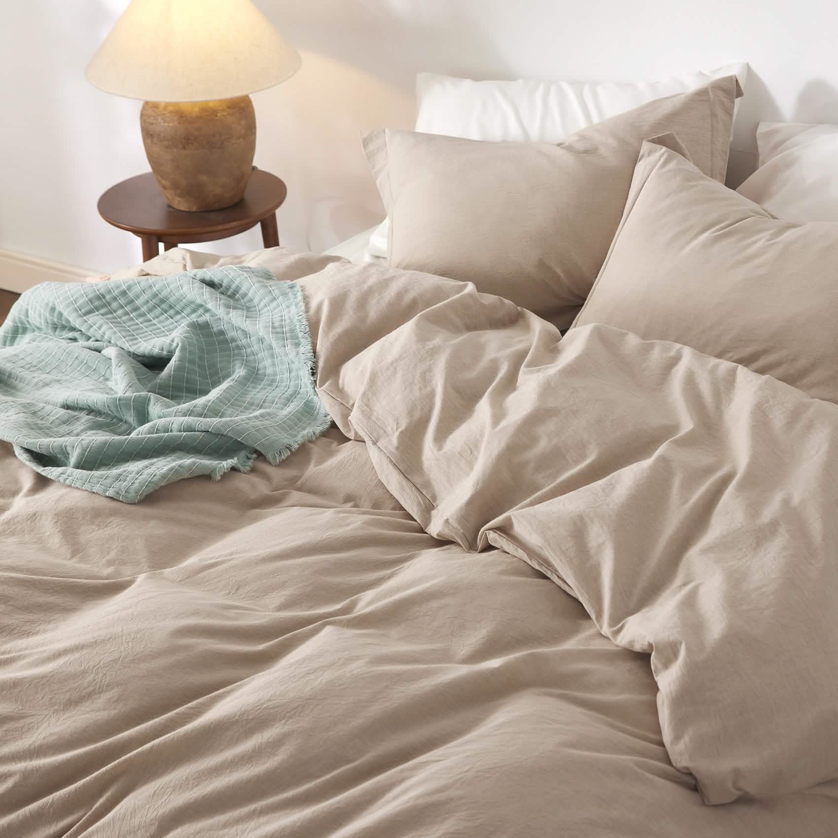 GentleSoft® Washed Cotton Duvet Cover Set