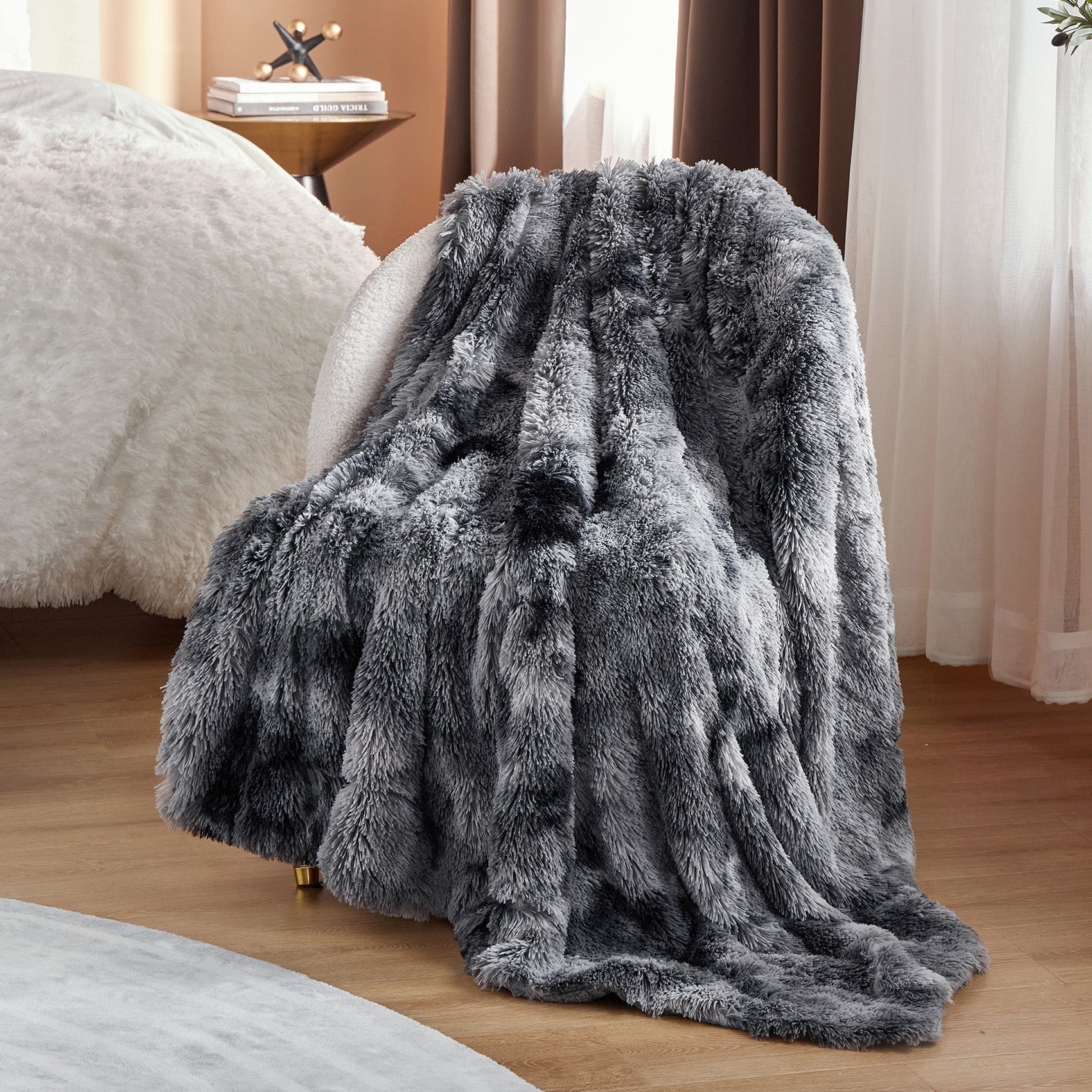 Fuzzy Faux Fur Blanket