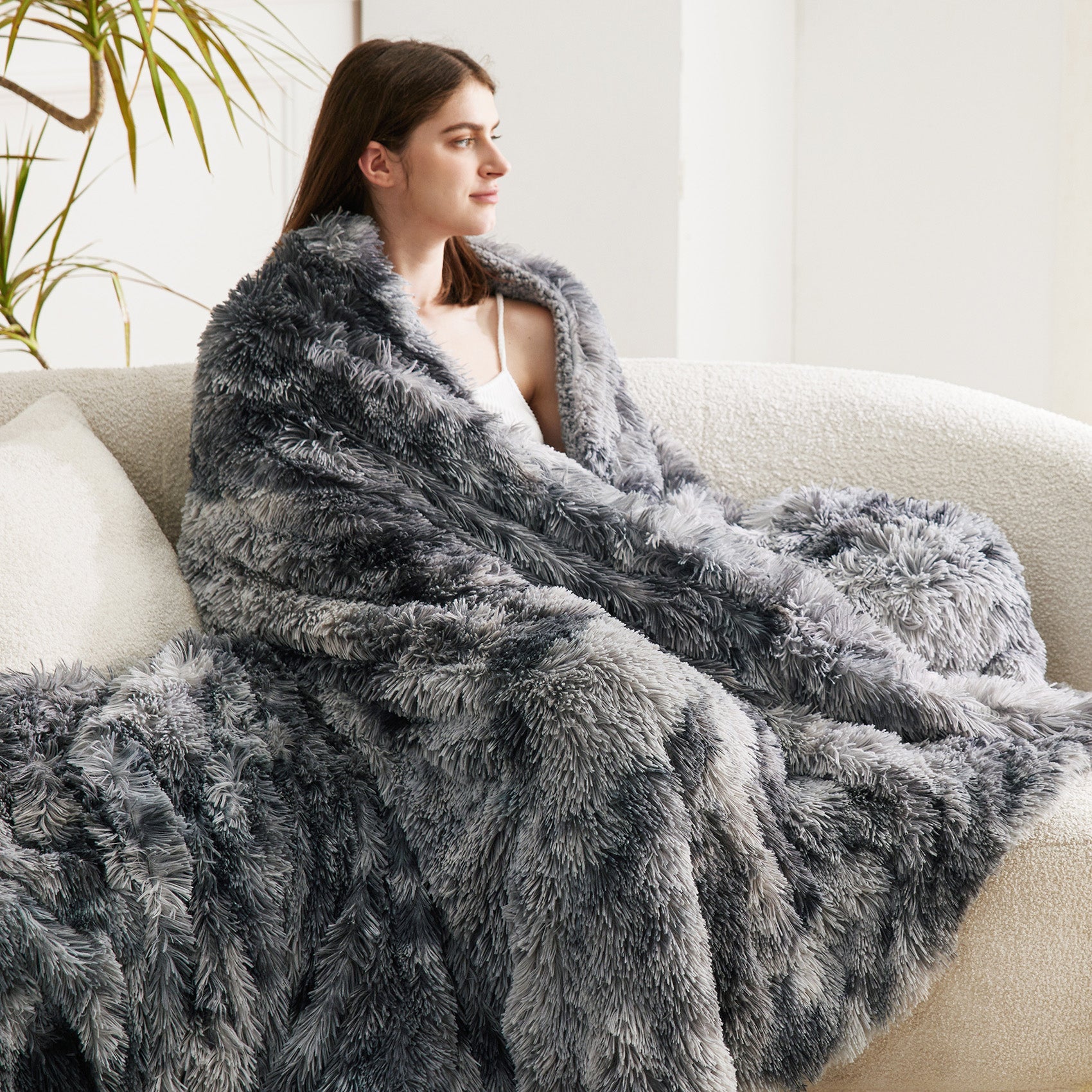 Fuzzy Faux Fur Blanket