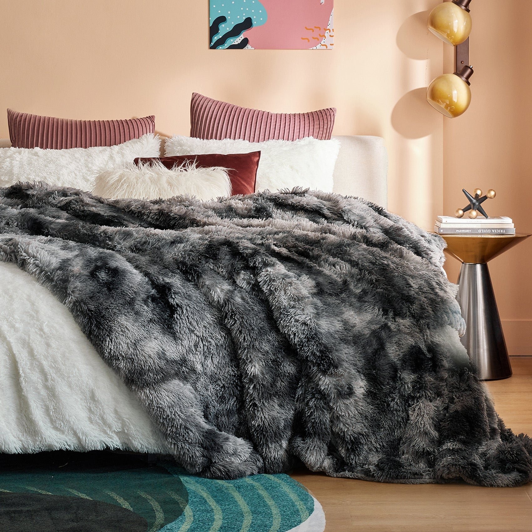 Fuzzy Faux Fur Blanket