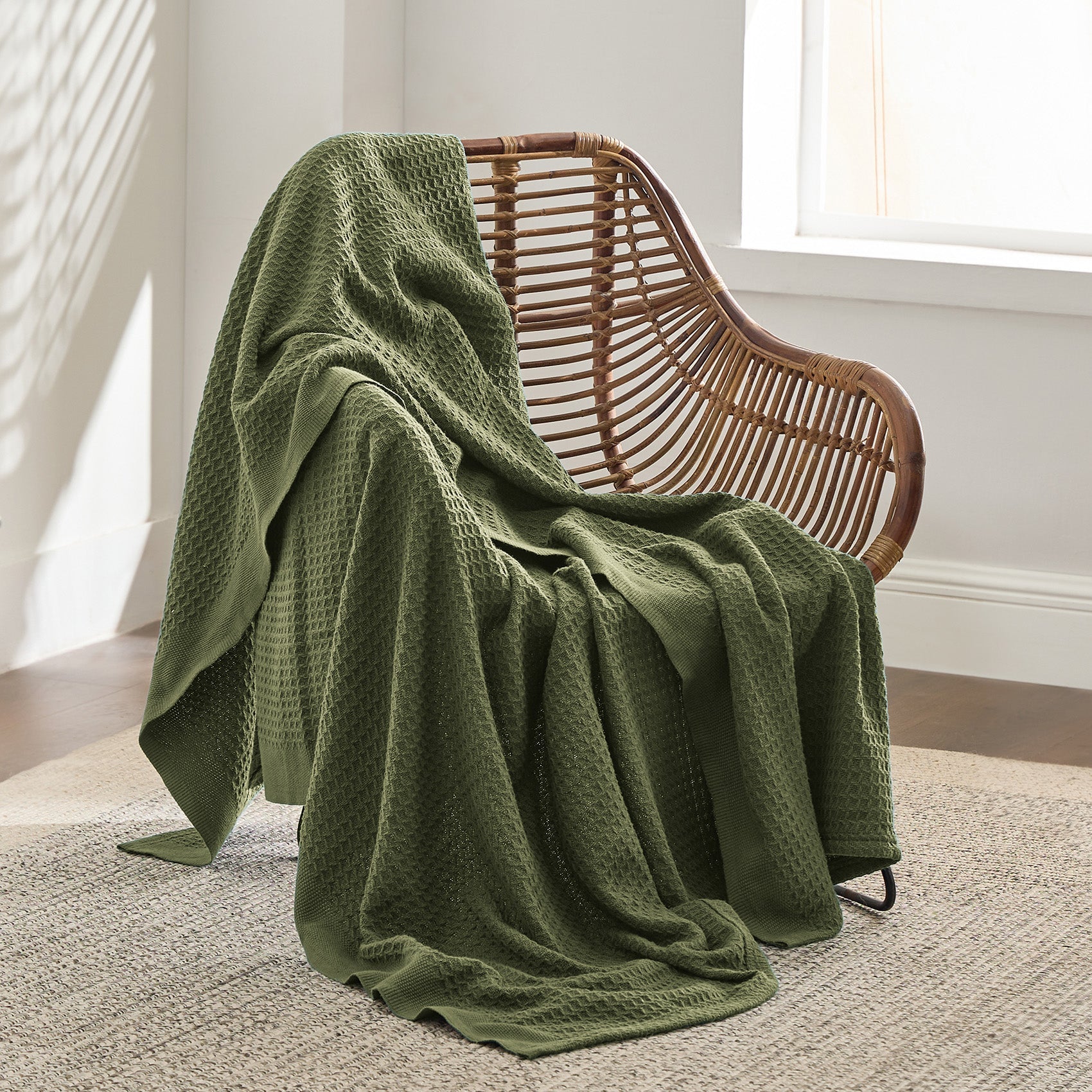 GentleSoft® Cotton Waffle Weave Blanket