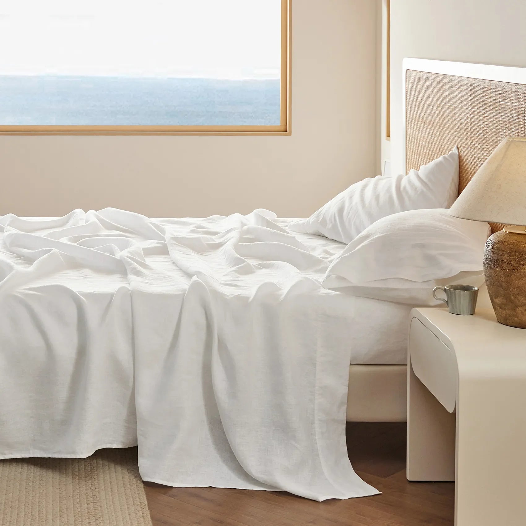 GentleSoft® Cotton-Linen Blend Sheet Set