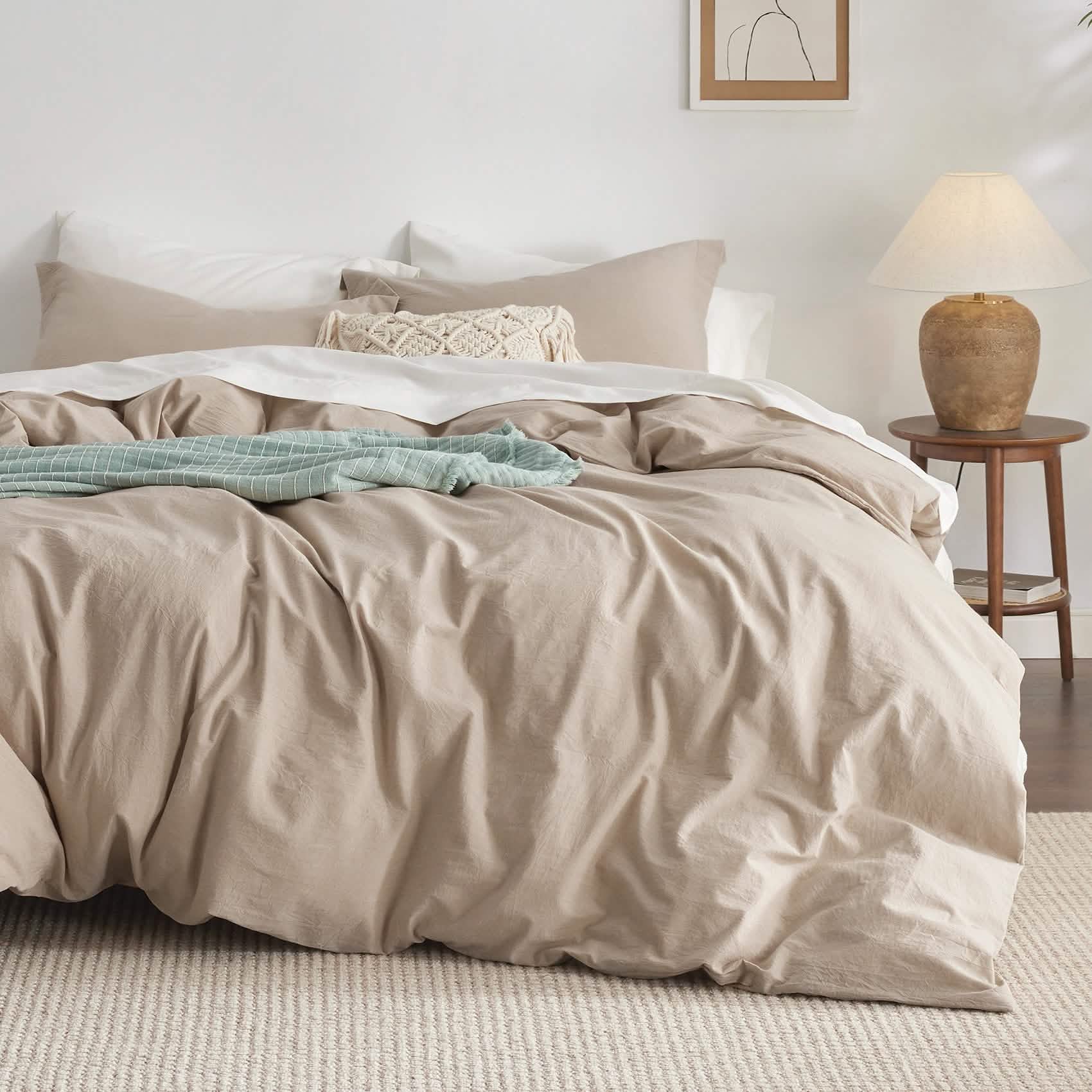 GentleSoft® Washed Cotton Duvet Cover Set