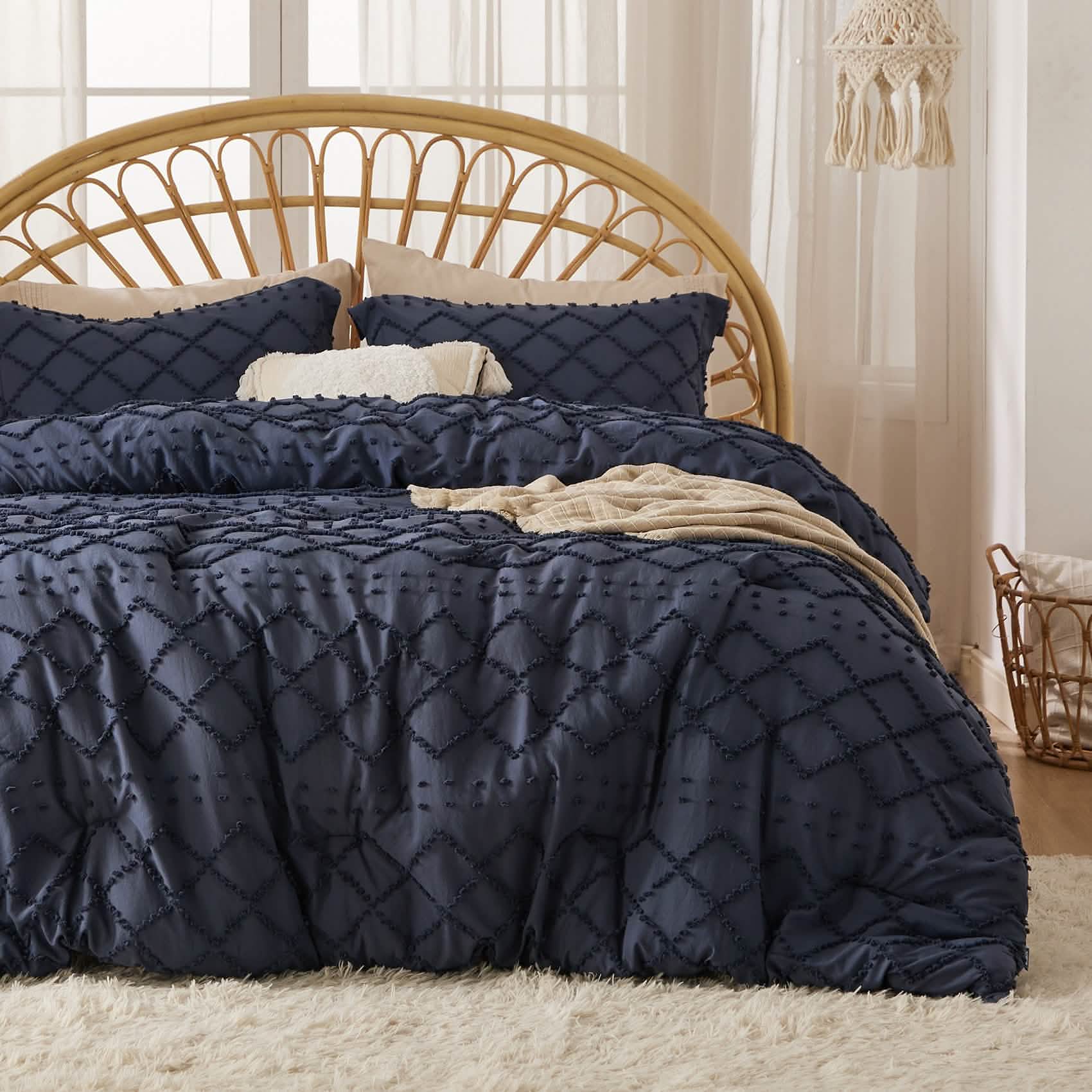 GentleSoft™ Tufted Embroidery Comforter Set