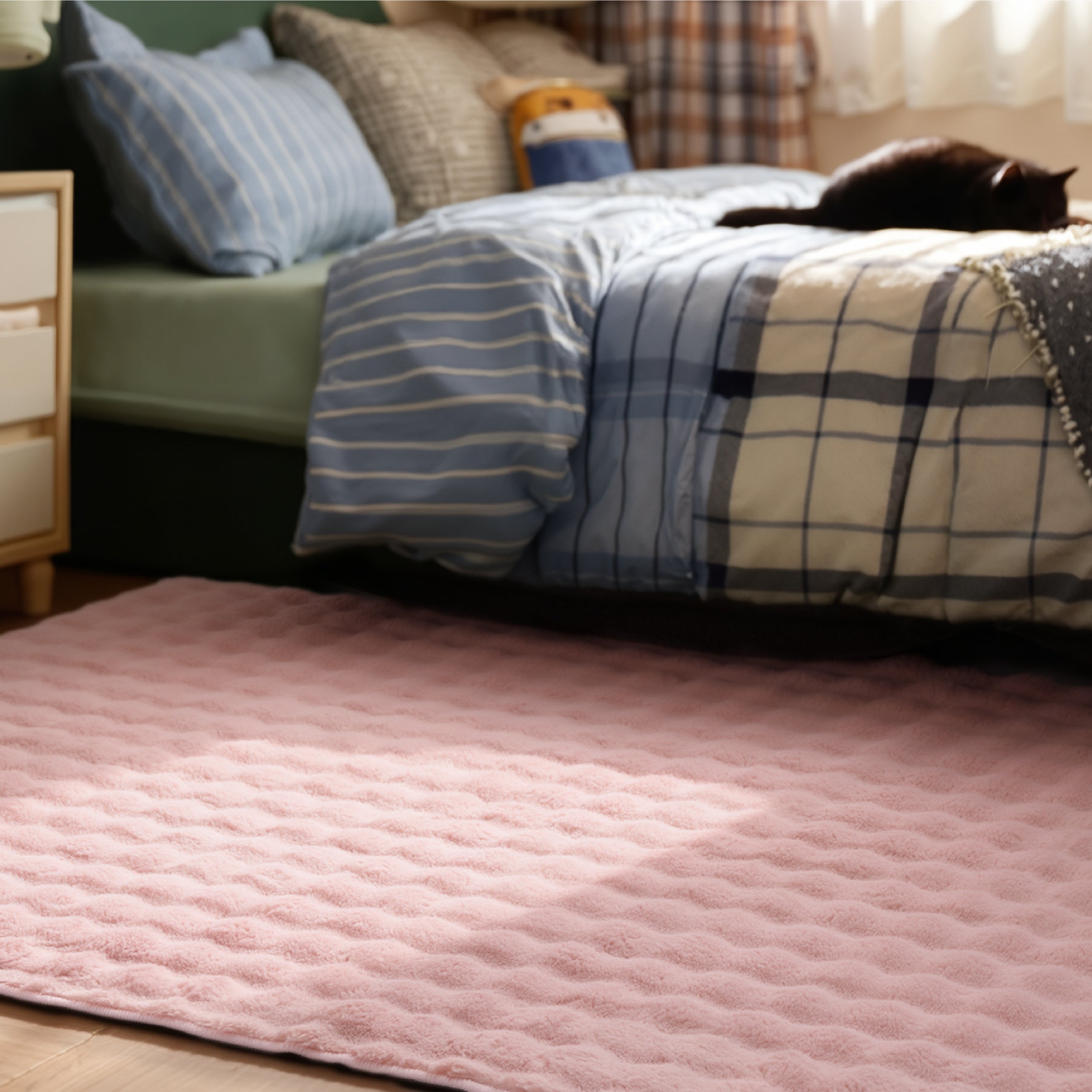 Bubble Flannel Area Rug