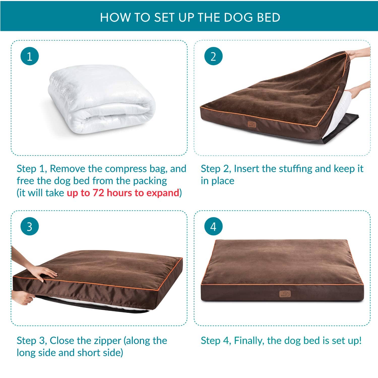 Plush Waterproof Dog Bed