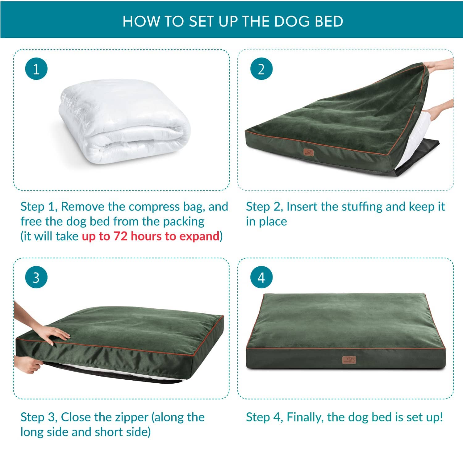 Plush Waterproof Dog Bed