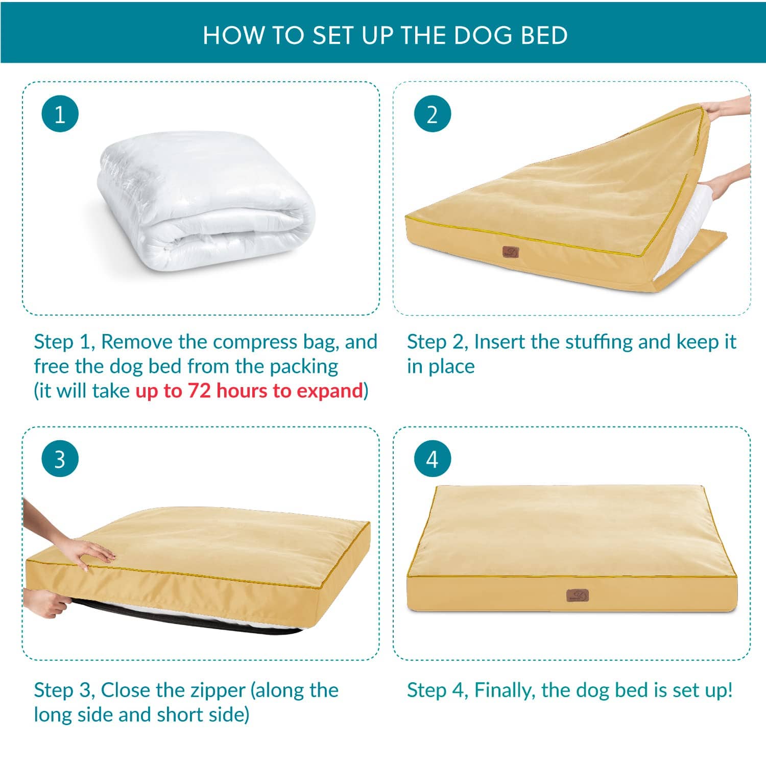 Plush Waterproof Dog Bed