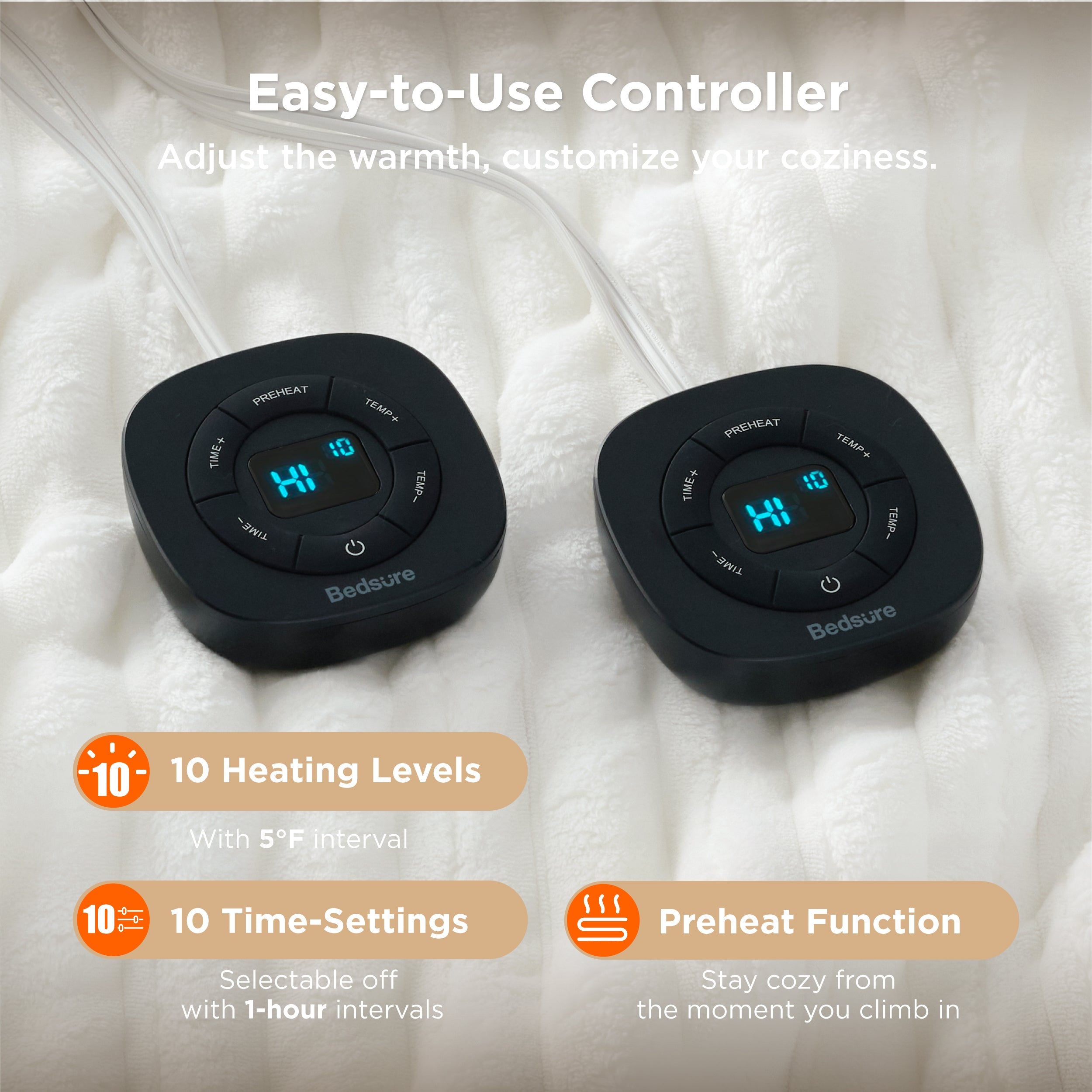 GentleSoft® Ribbed Heated Blanket