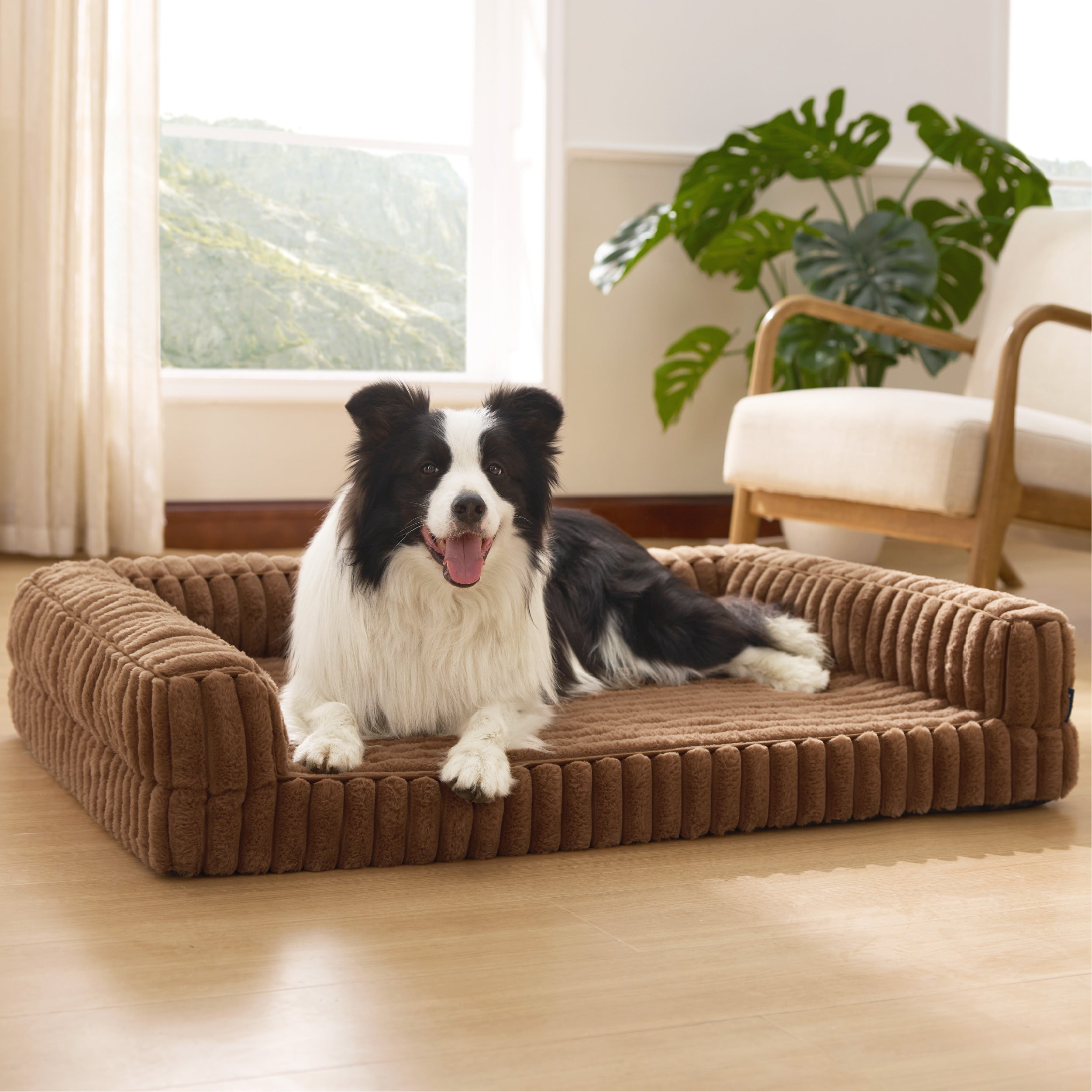 Corduroy Fleece Pet Sofa