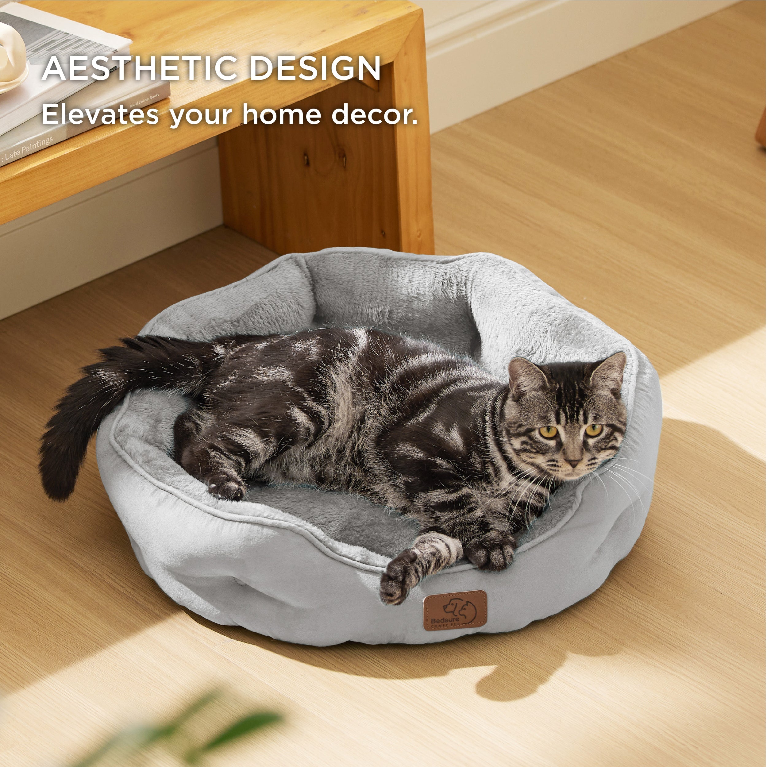 Solid Round Pet Bed