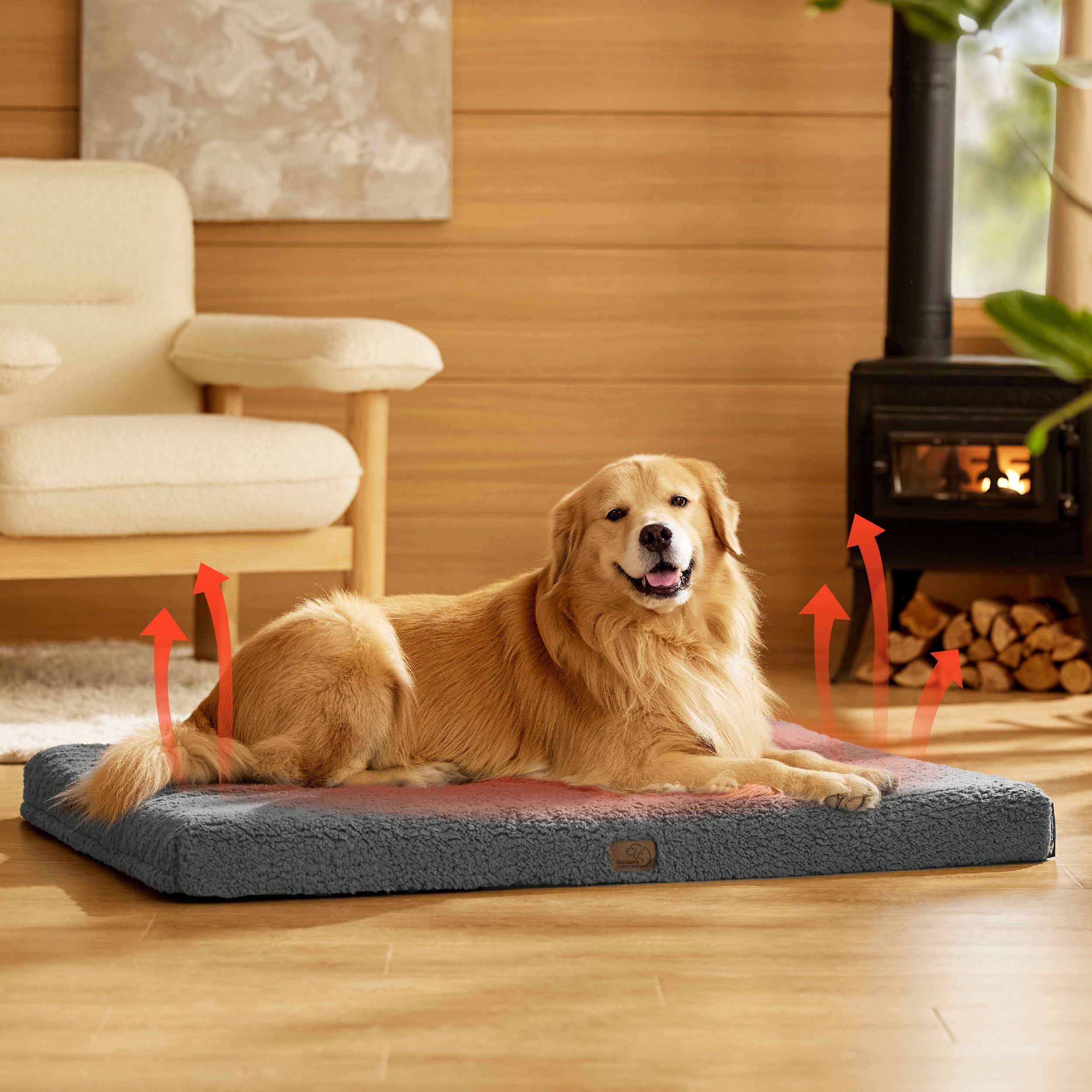 Self-Warming Egg Foam Pet Mat