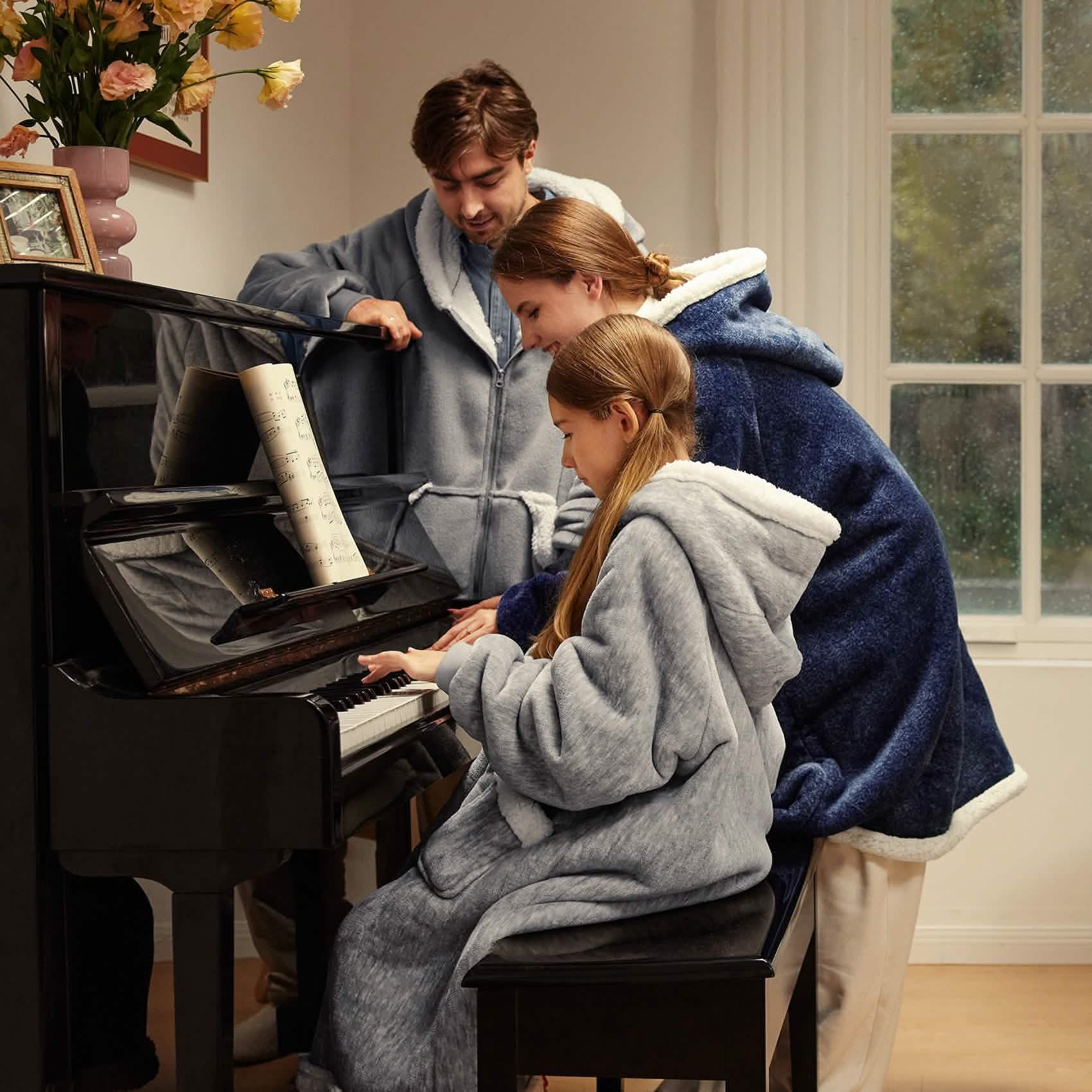 Sherpa Fleece Blanket Hoodie