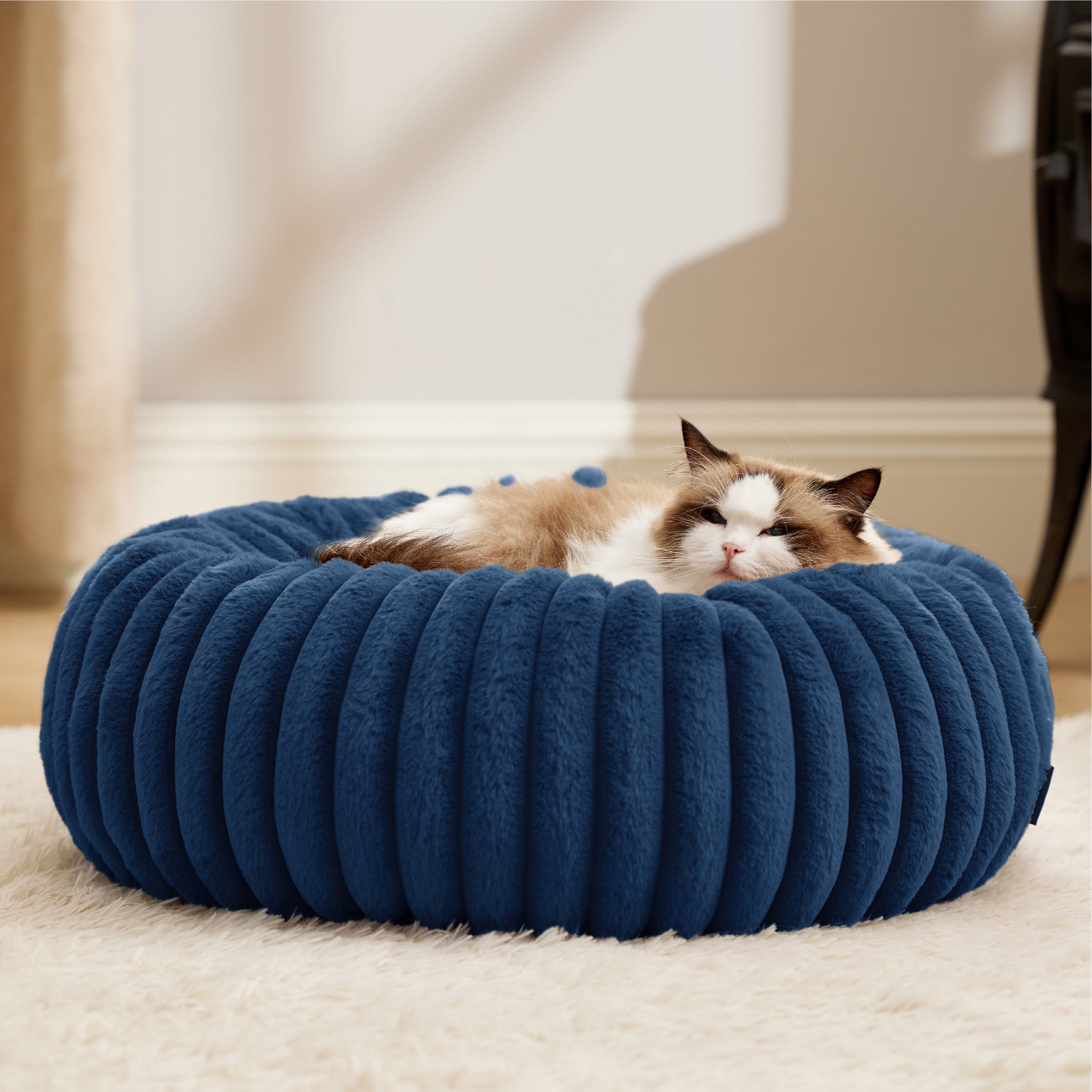 Corduroy Round Pet Bed