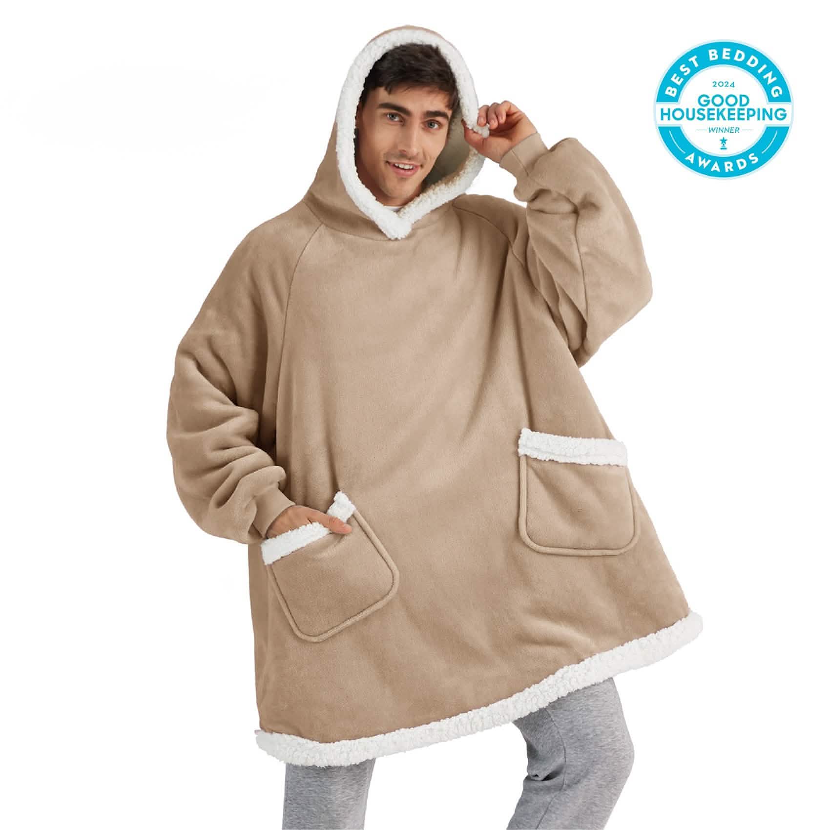 Sherpa Fleece Blanket Hoodie