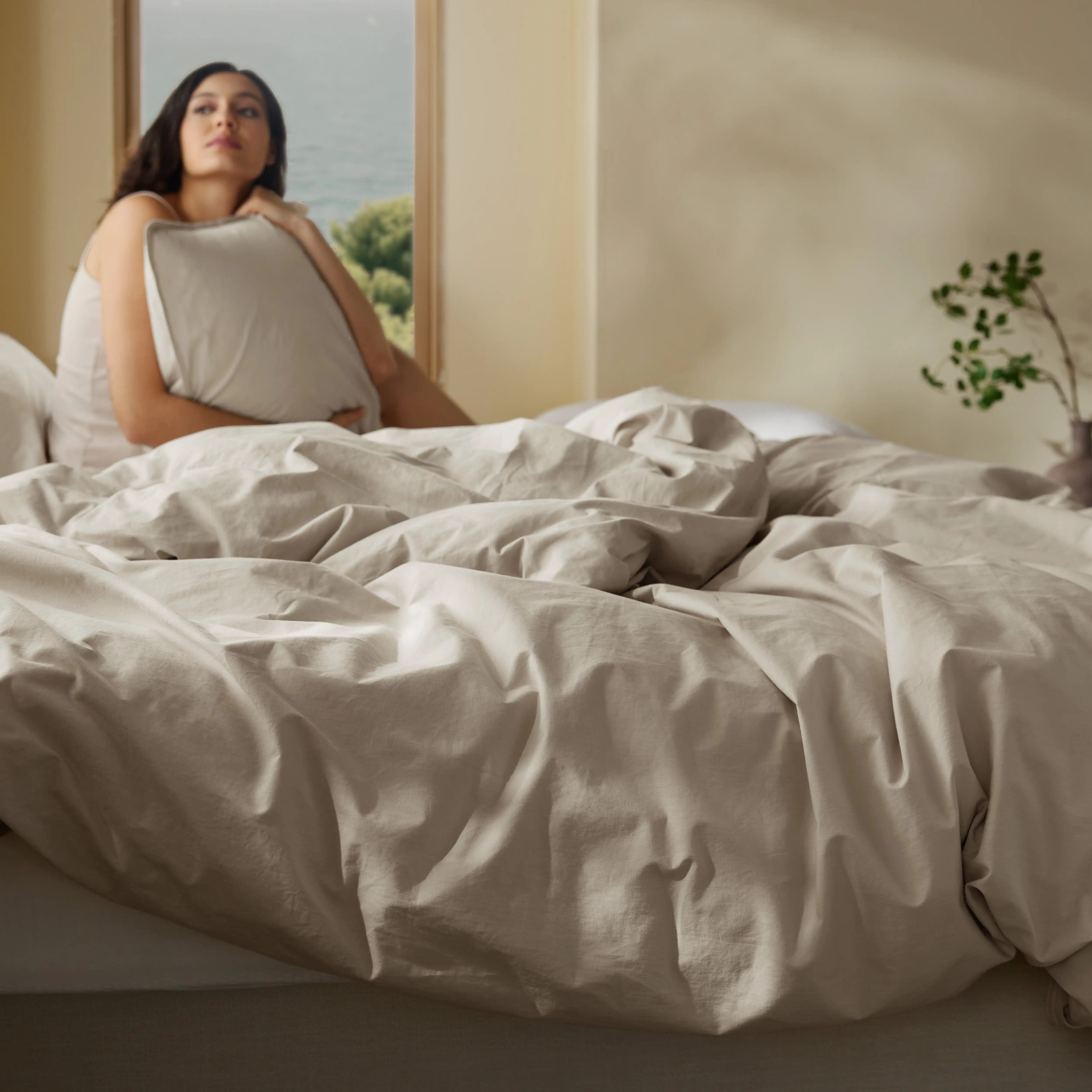 GentleSoft® Slub Cotton Duvet Cover Set