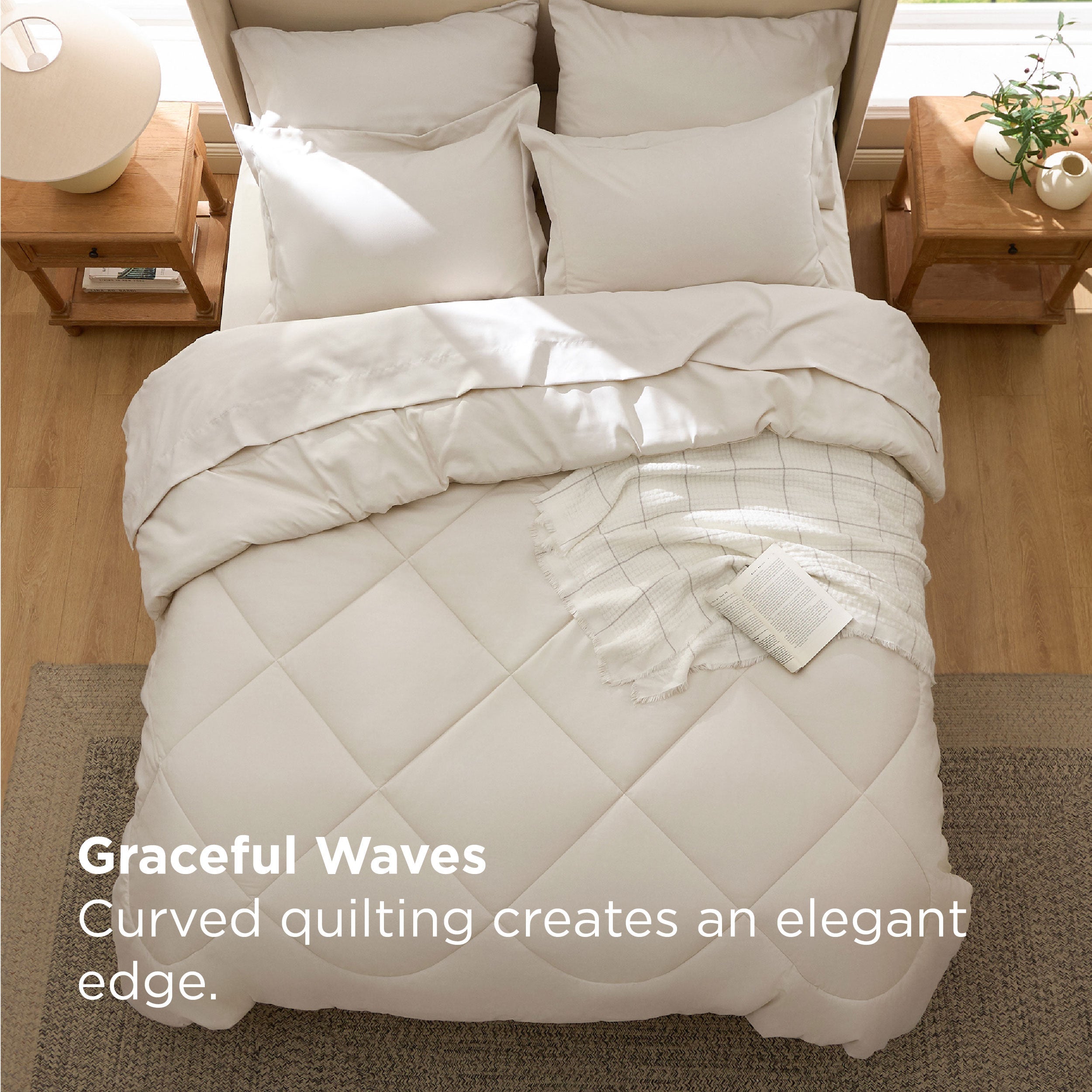 Gentlesoft® Diamond Quilted Bed-in-a-bag