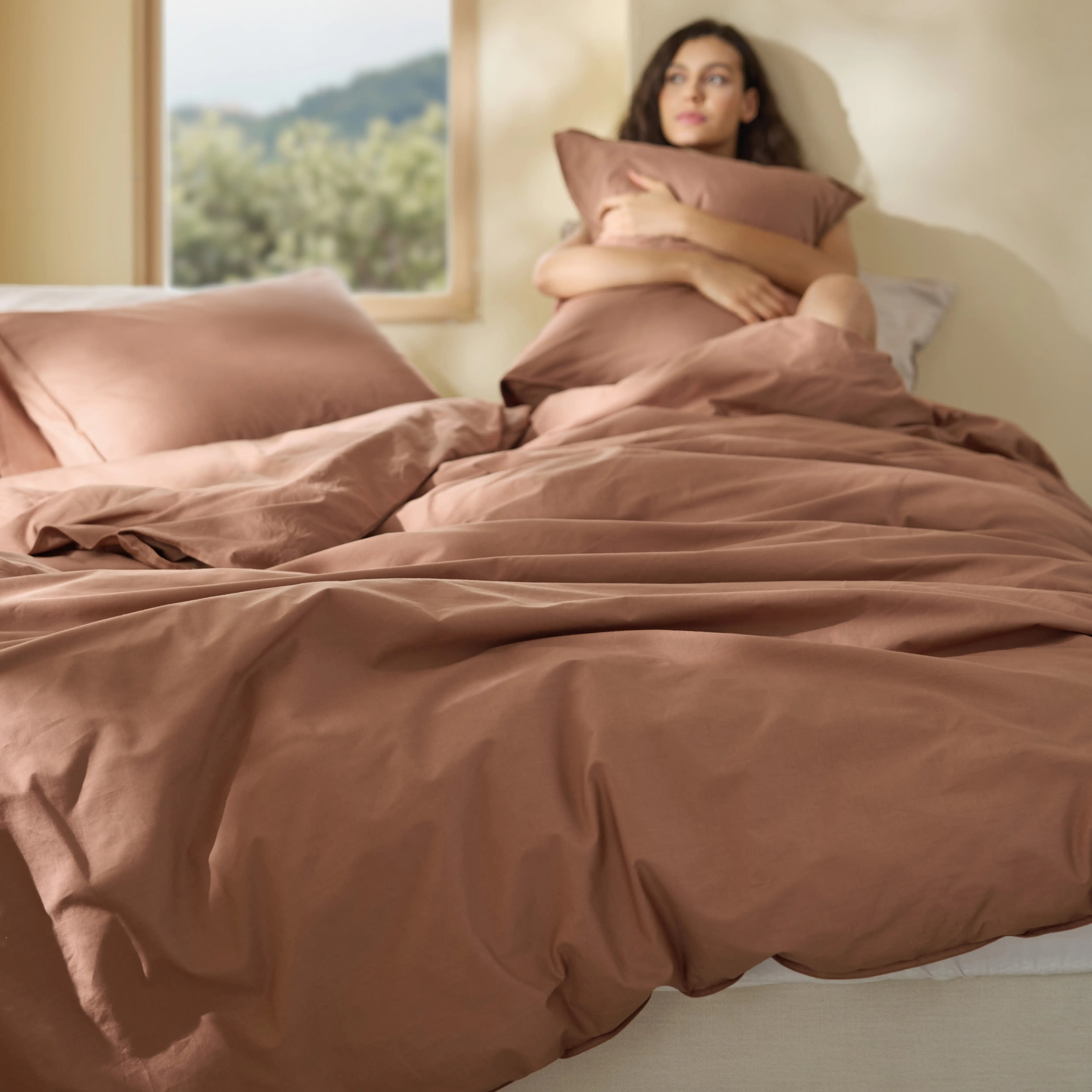 GentleSoft® Slub Cotton Duvet Cover Set