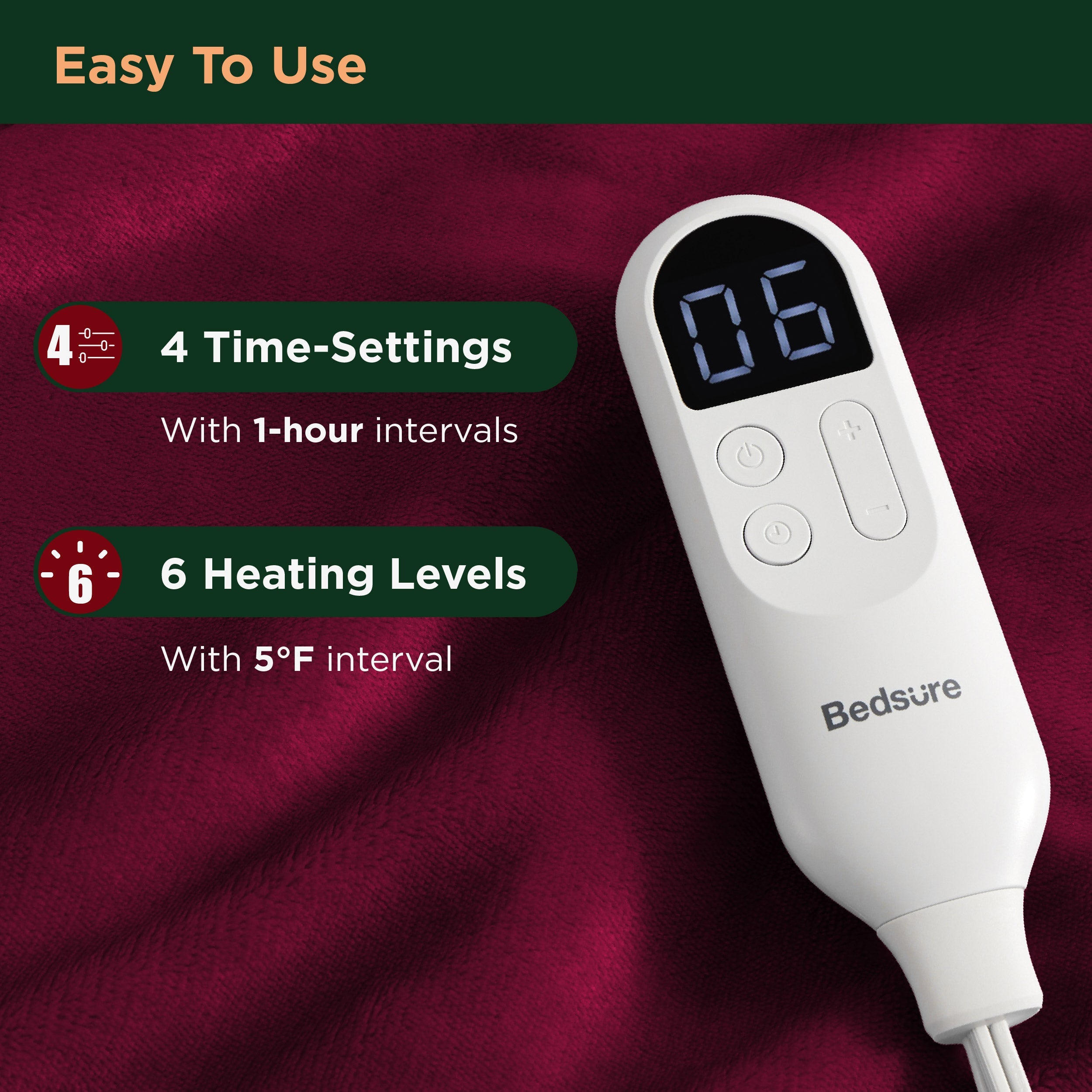 Heated Sherpa Fleece Blanket Hoodie