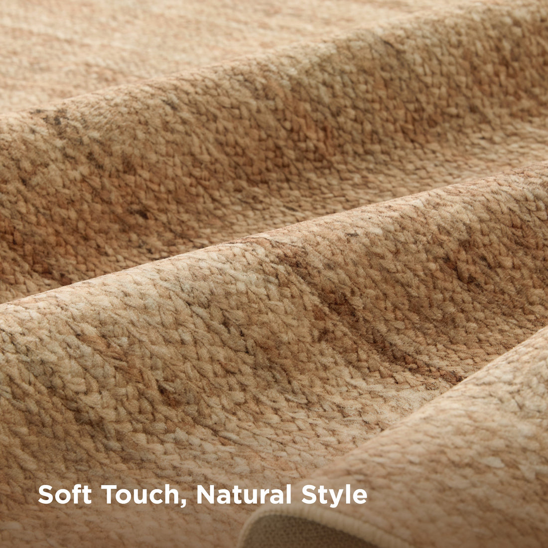 Faux Cashmere Jute-Look Area Rug