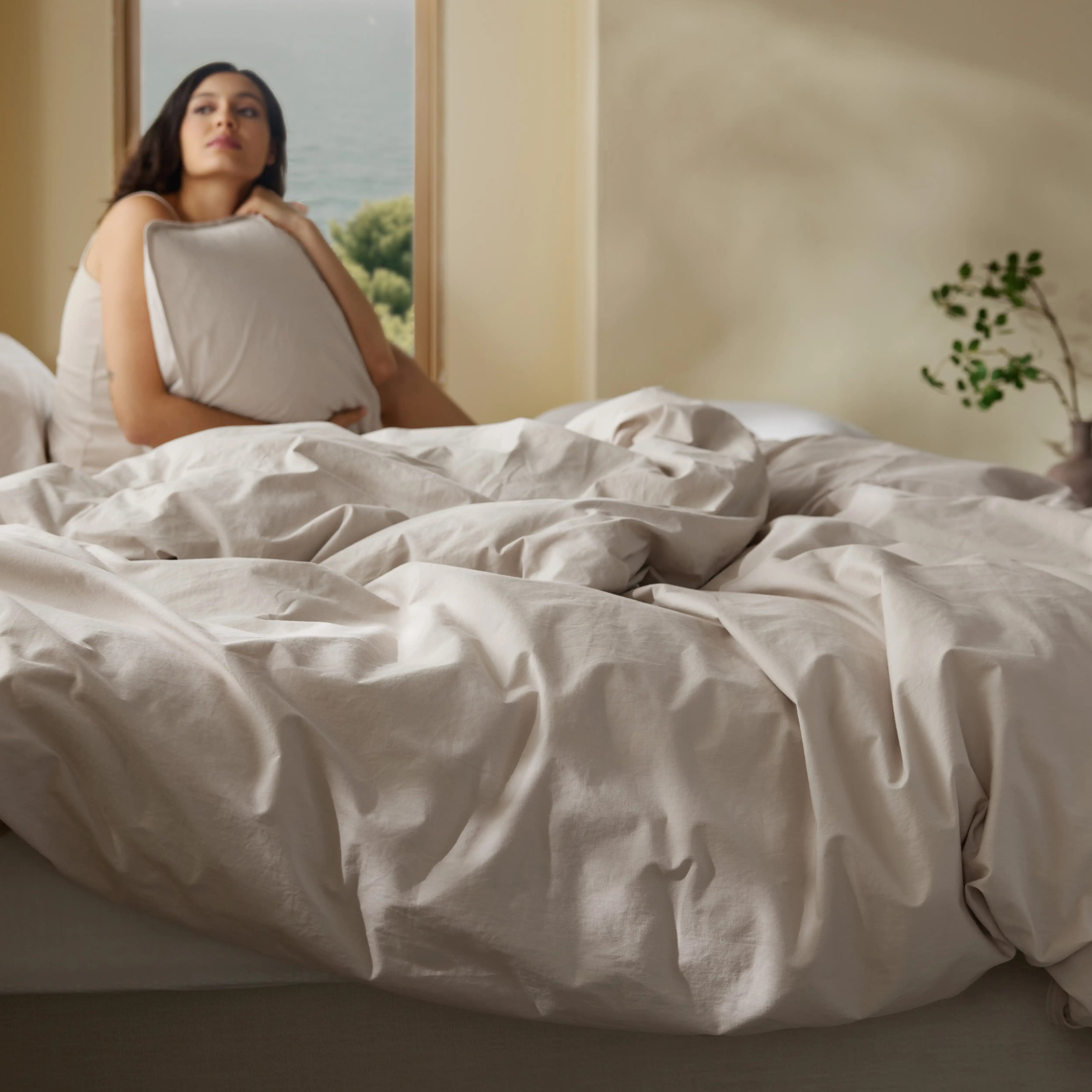 GentleSoft® Slub Cotton Duvet Cover Set