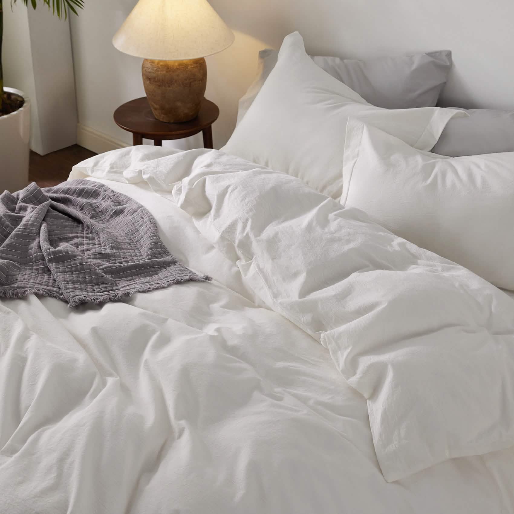 GentleSoft® Washed Cotton Duvet Cover Set