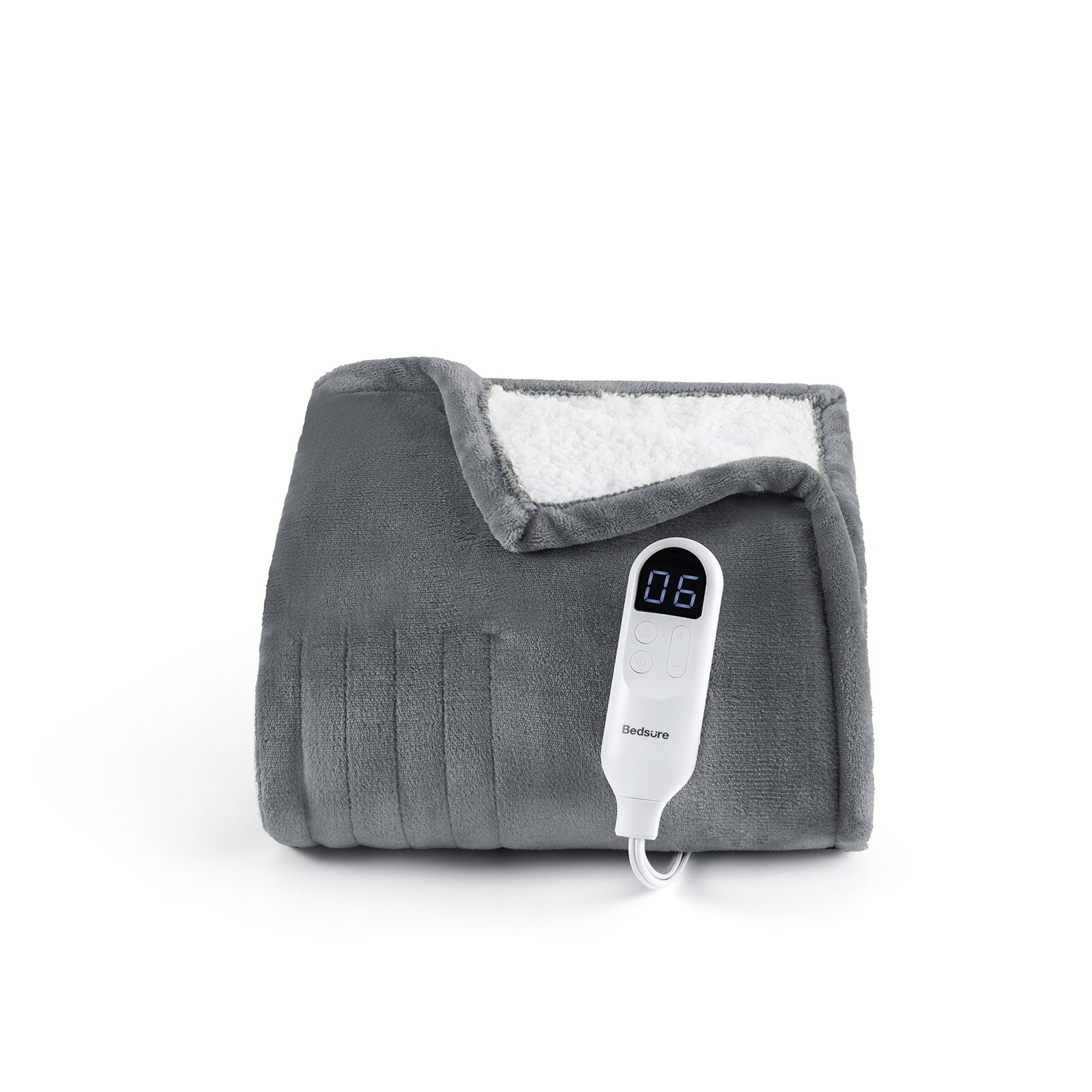 Solid Flannel Heated Blanket