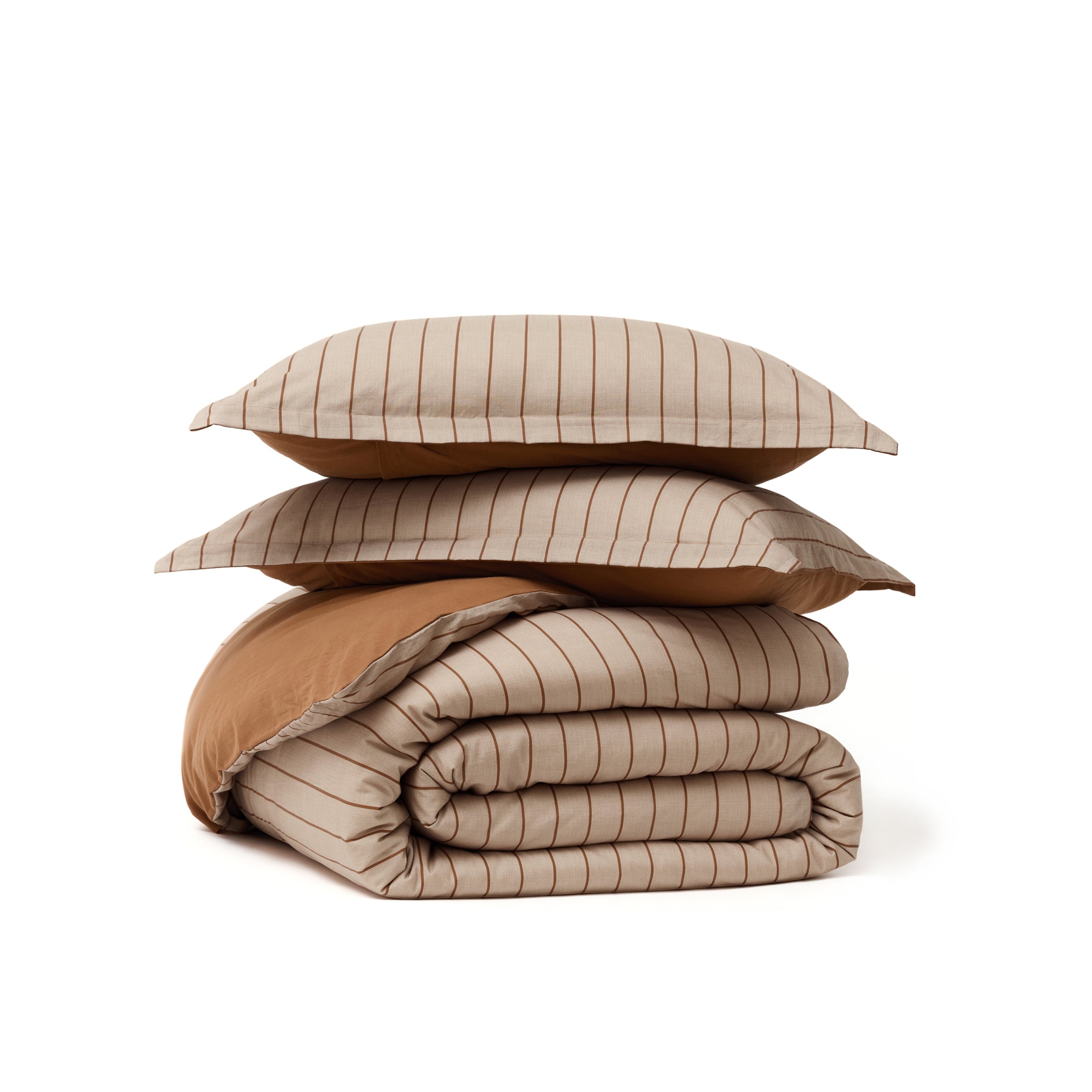 GentleSoft® Striped Washed Cotton Duvet Cover Set