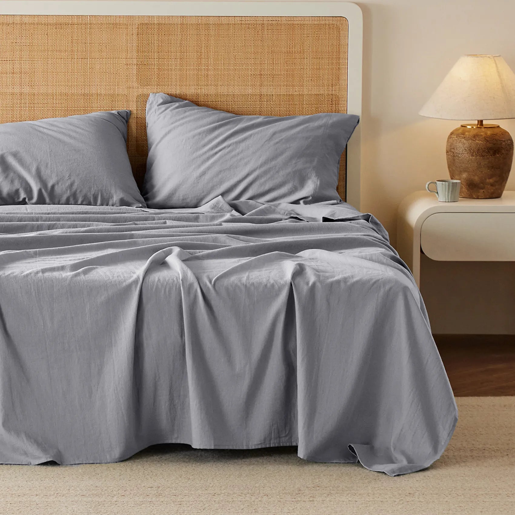 GentleSoft® Cotton-Linen Blend Sheet Set