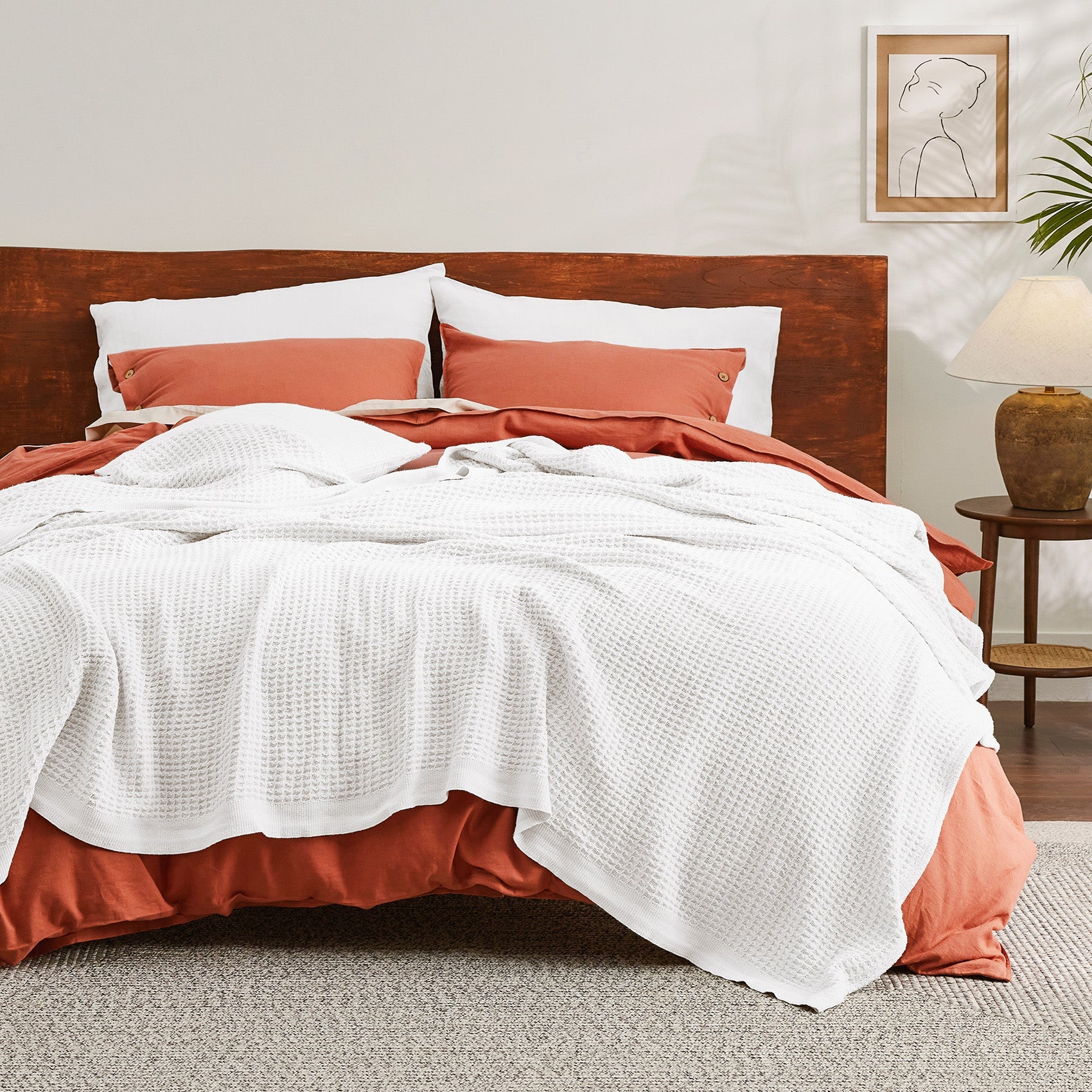 GentleSoft® Cotton Waffle Weave Blanket