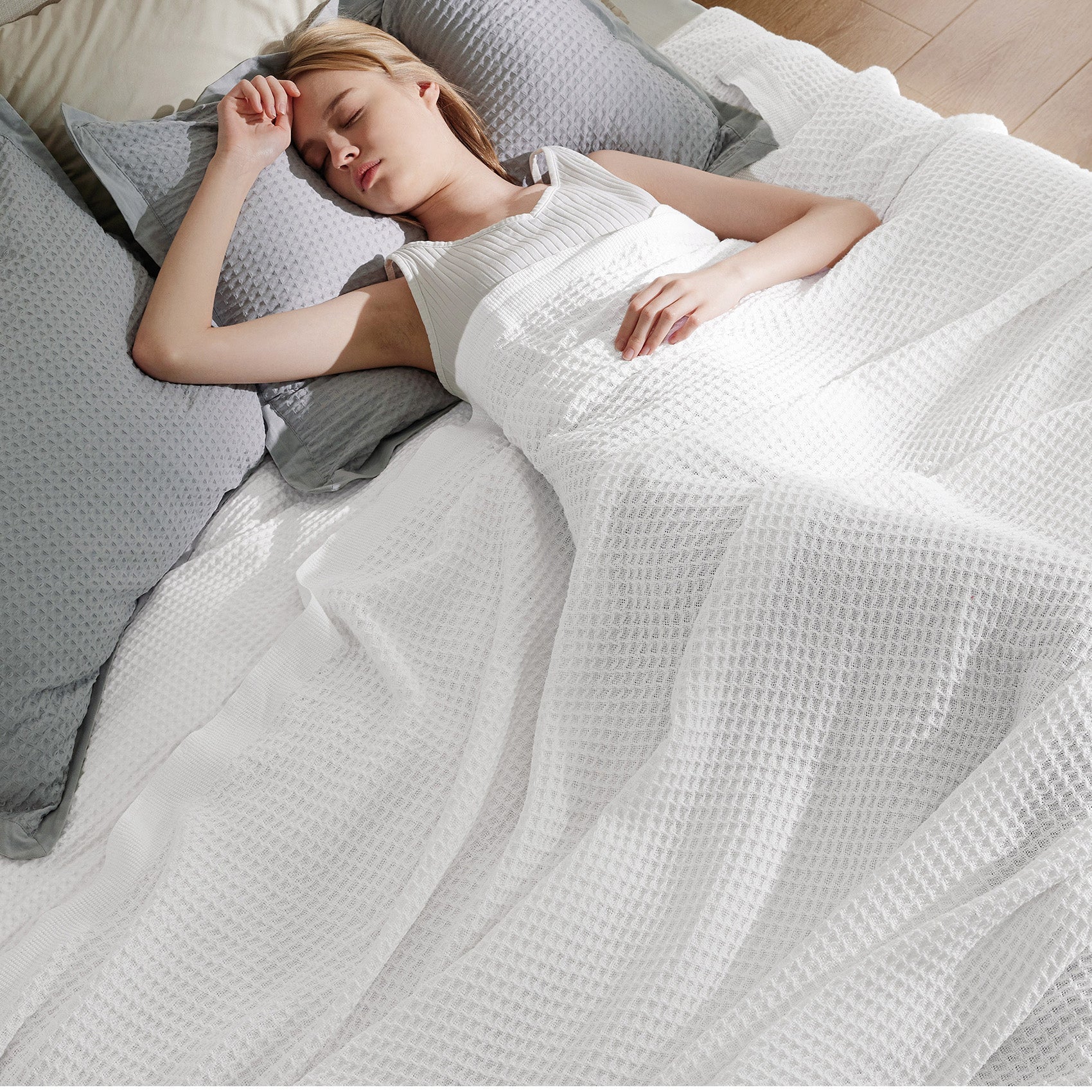 GentleSoft® Cotton Waffle Weave Blanket