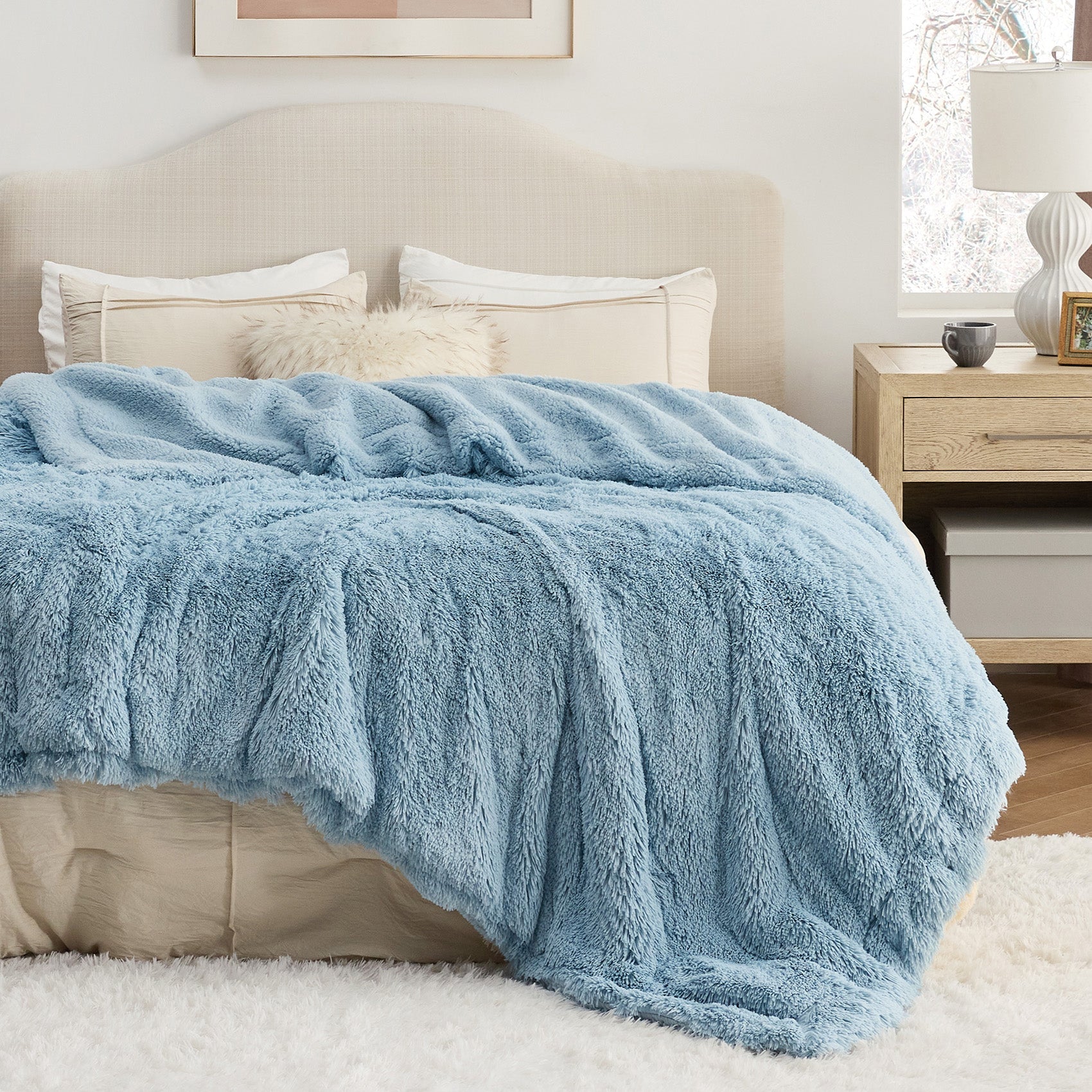 Fuzzy Faux Fur Blanket