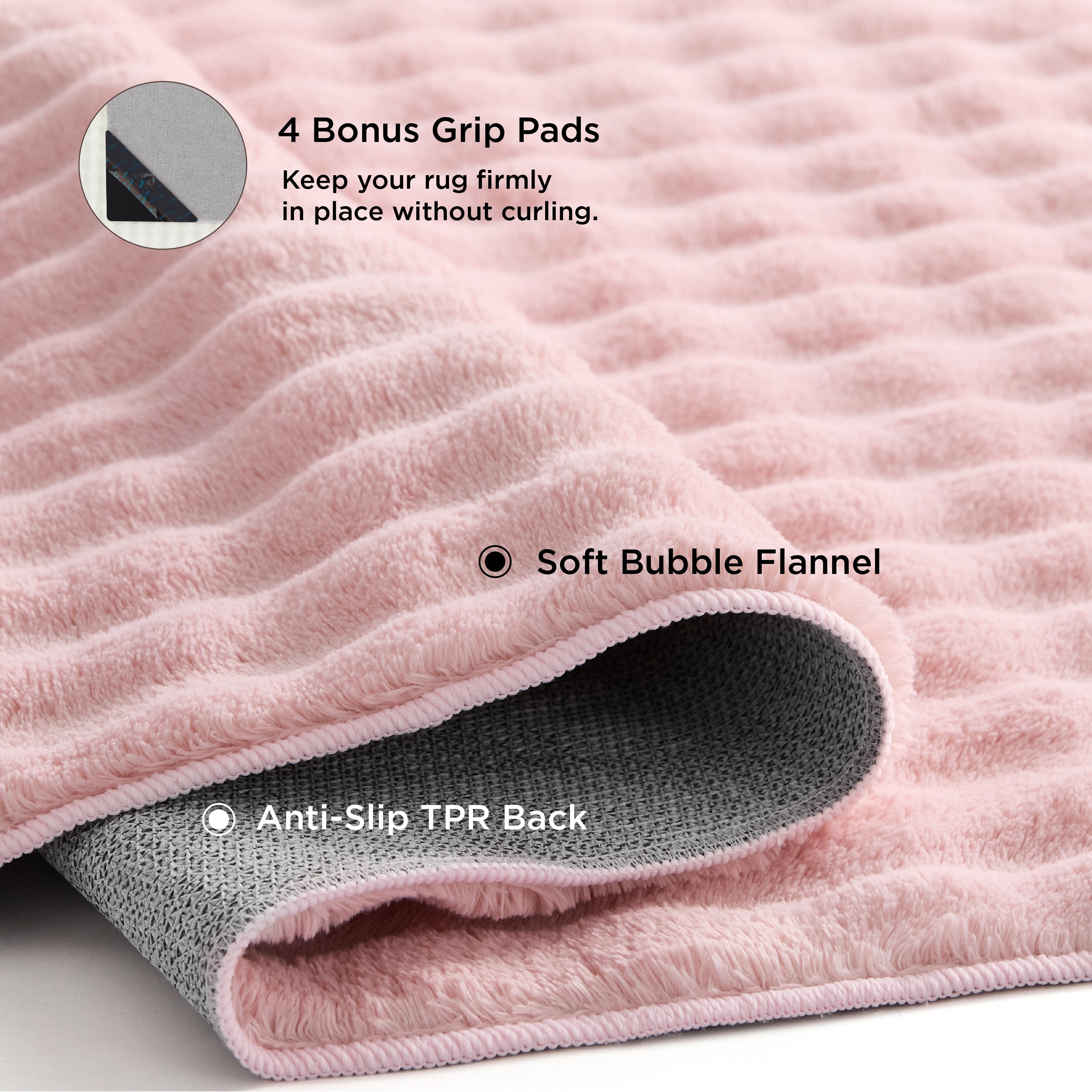 Bubble Flannel Area Rug
