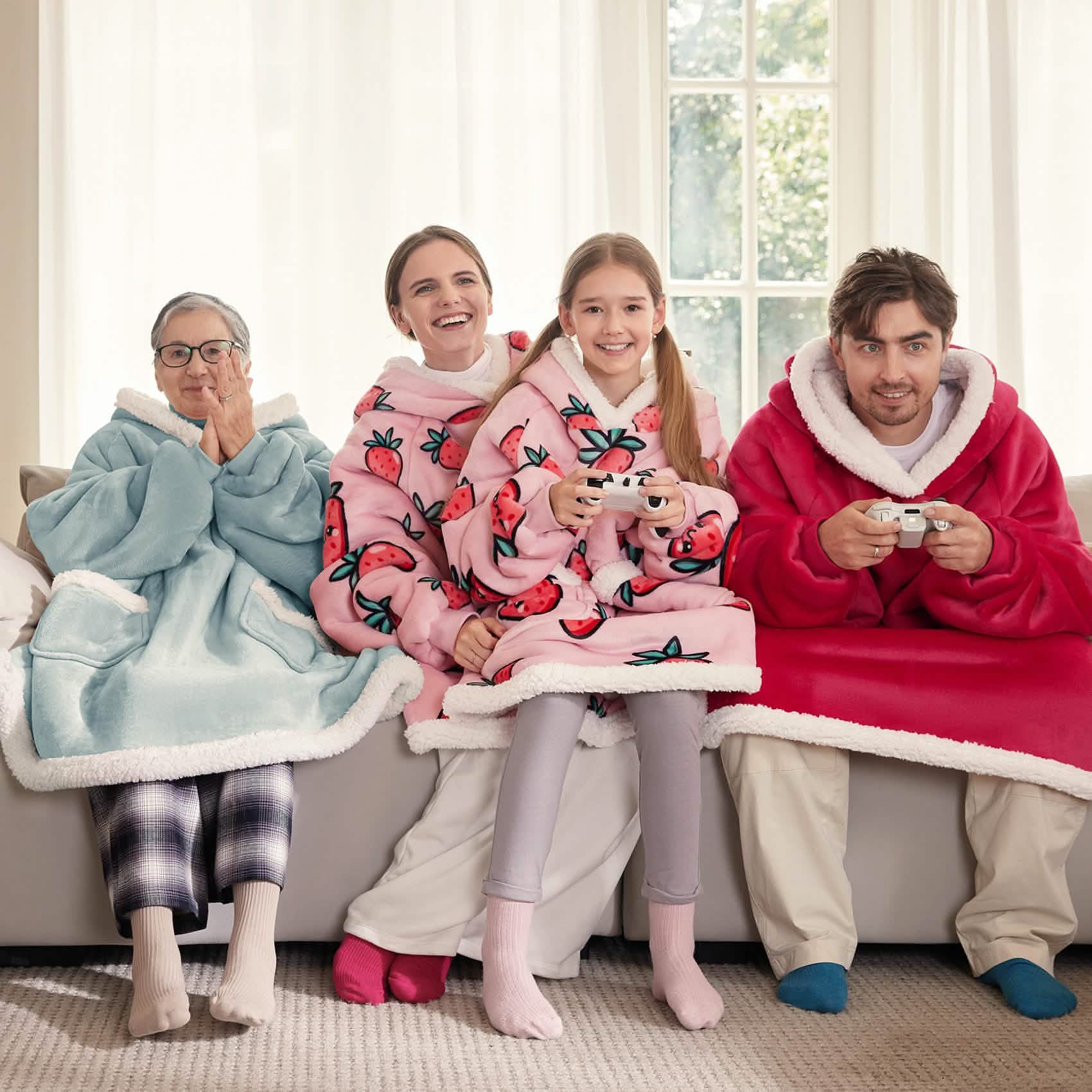 Sherpa Fleece Blanket Hoodie