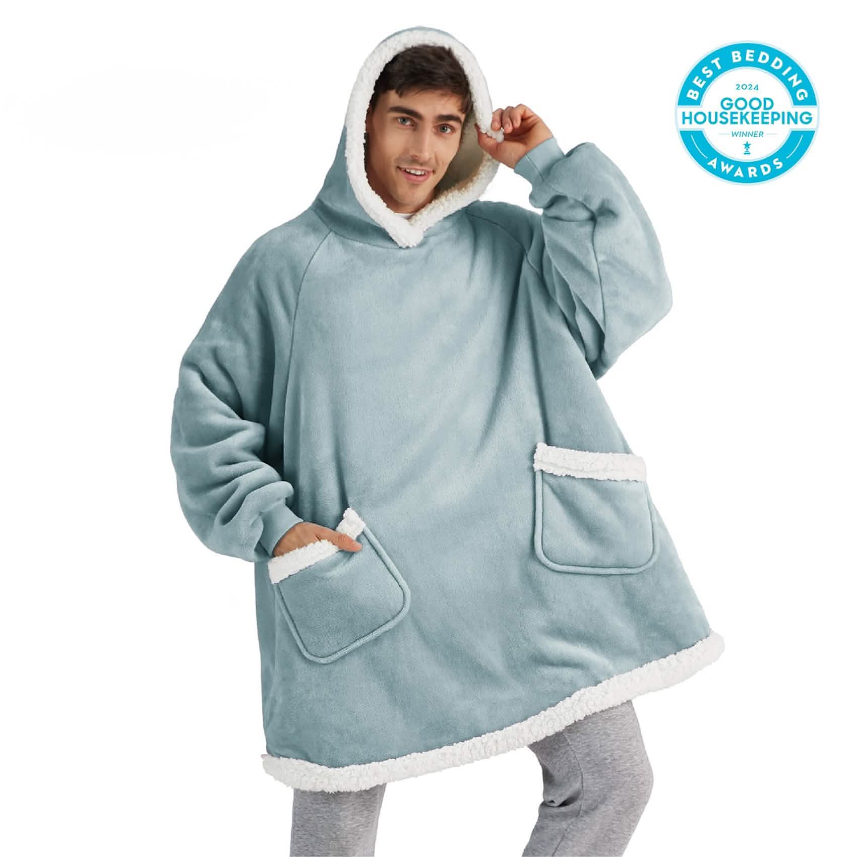 Sherpa Fleece Blanket Hoodie