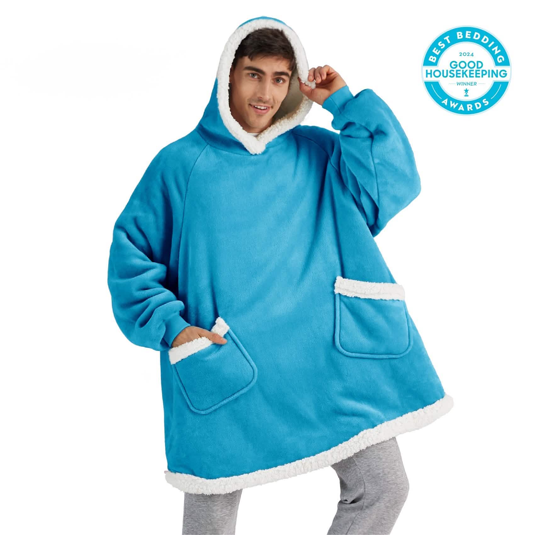 Sherpa Fleece Blanket Hoodie