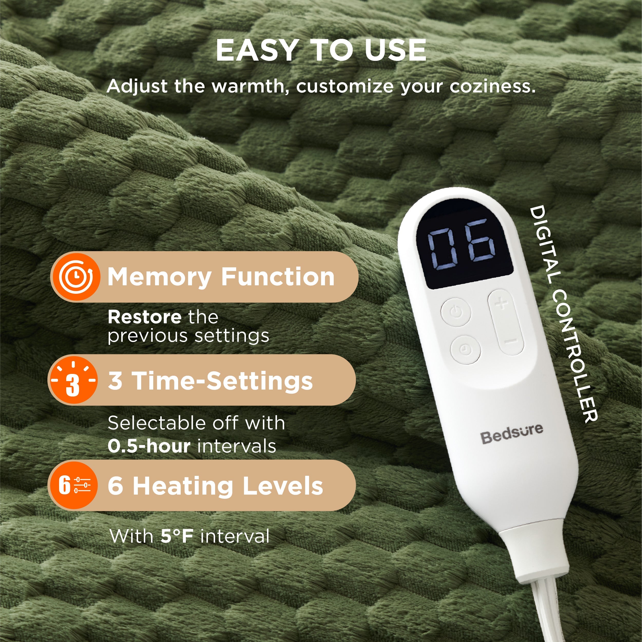 Gentlesoft® Multi-Purpose Jacquard flannel Heating Pad