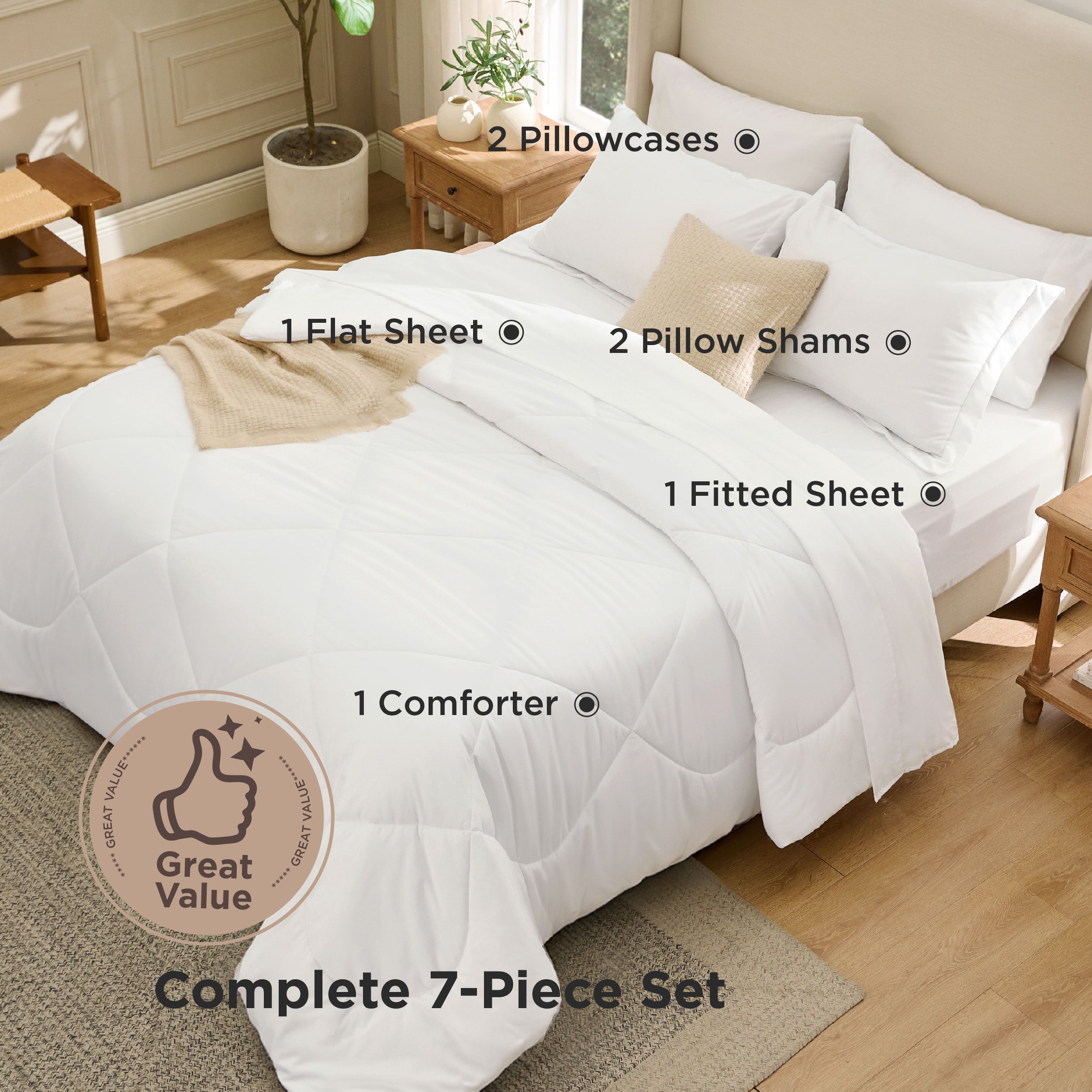 Gentlesoft® Diamond Quilted Bed-in-a-bag