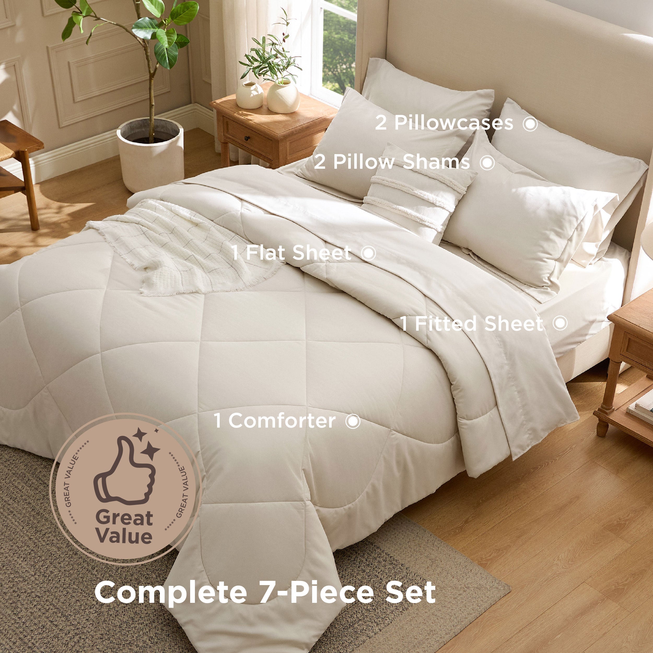 Gentlesoft® Diamond Quilted Bed-in-a-bag