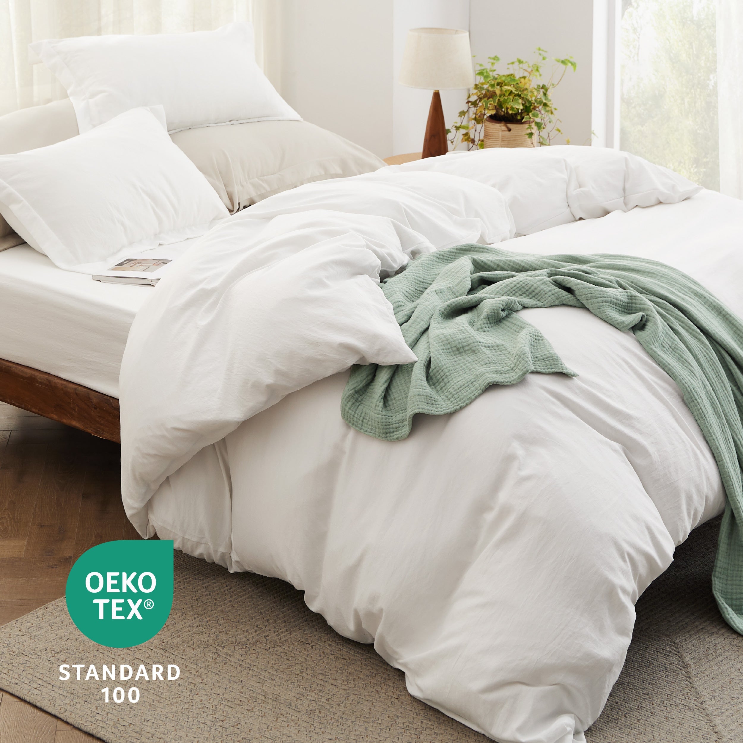 Prewashed Microfiber Duvet Cover Set