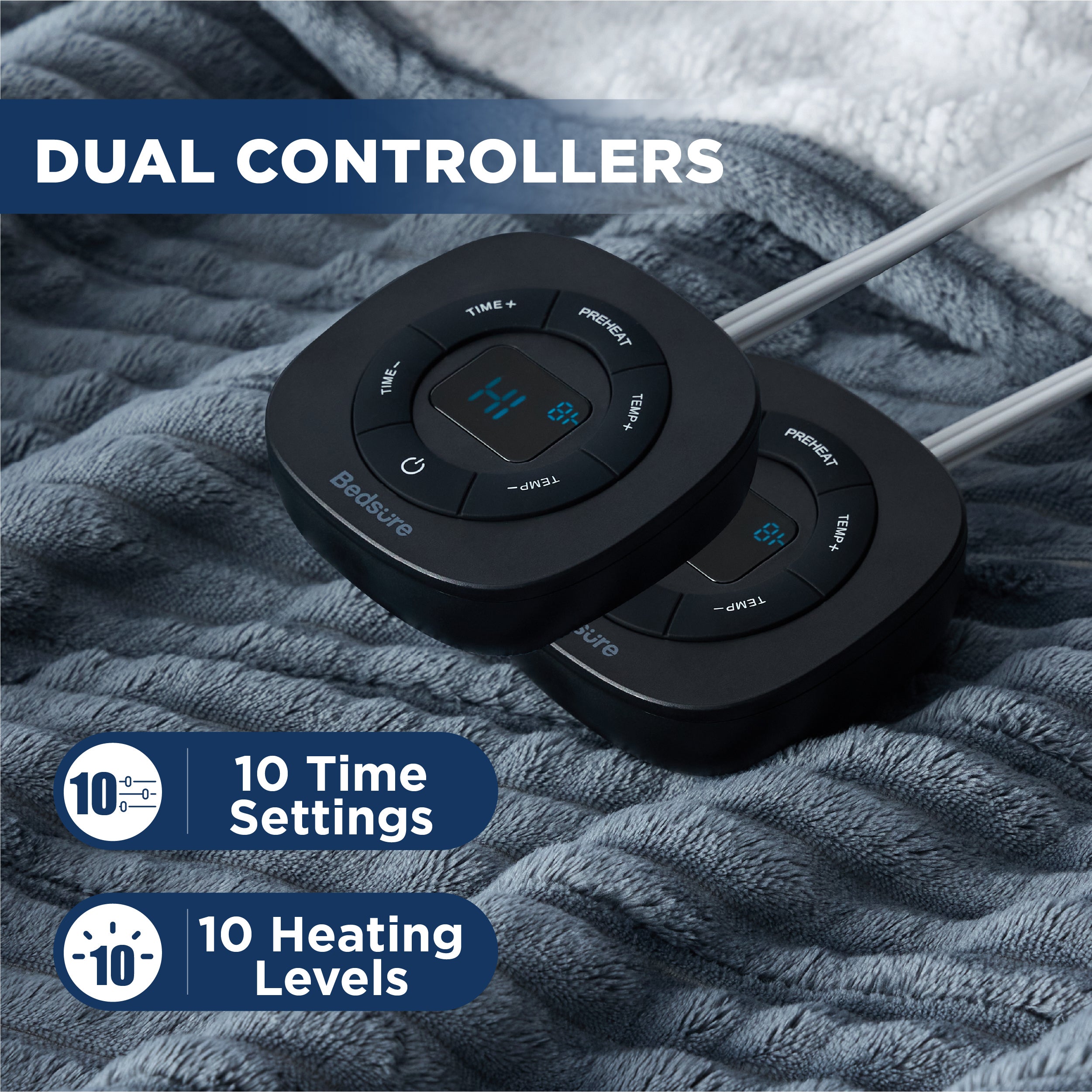 GentleSoft® Ribbed Heated Blanket