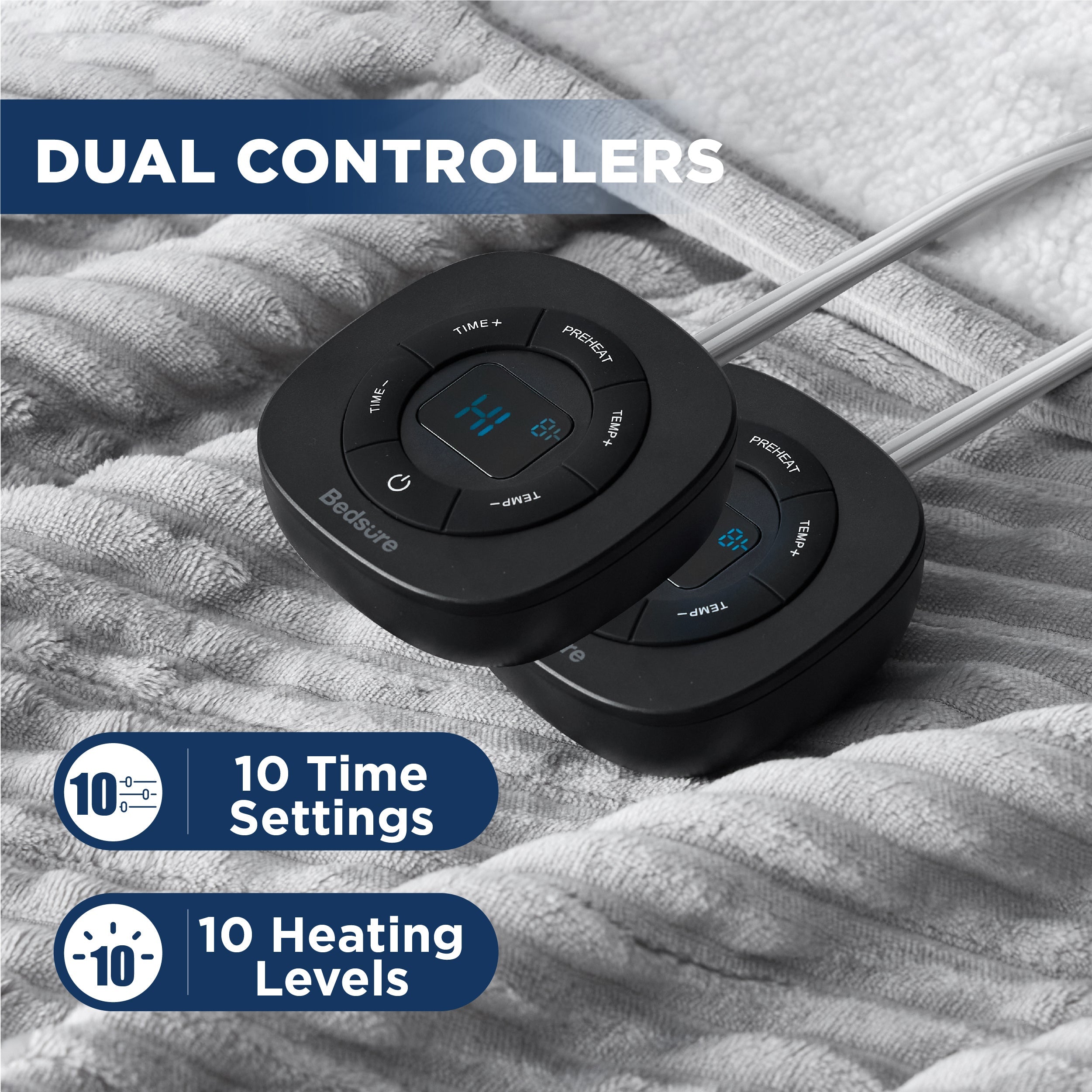 GentleSoft® Ribbed Heated Blanket