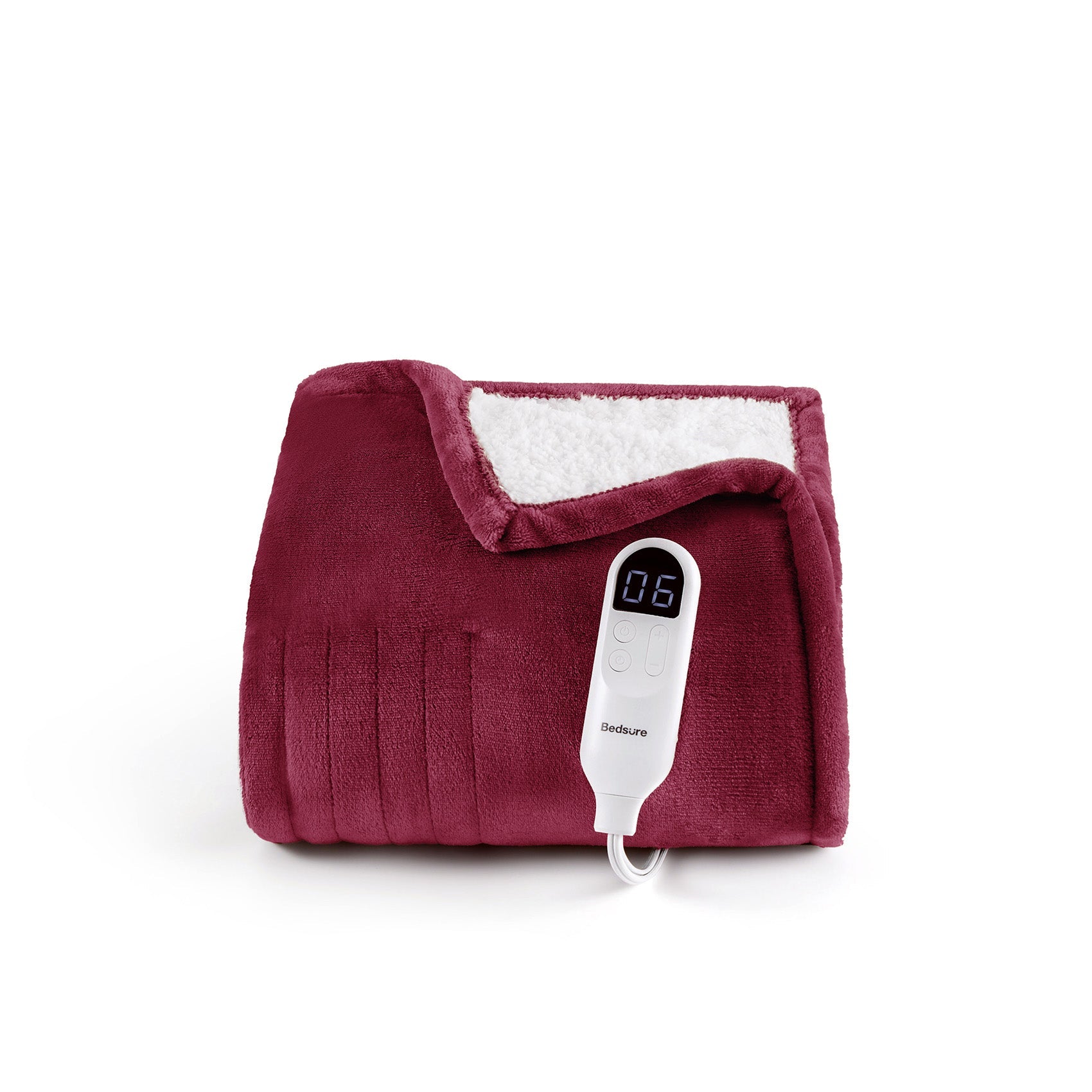 Solid Flannel Heated Blanket